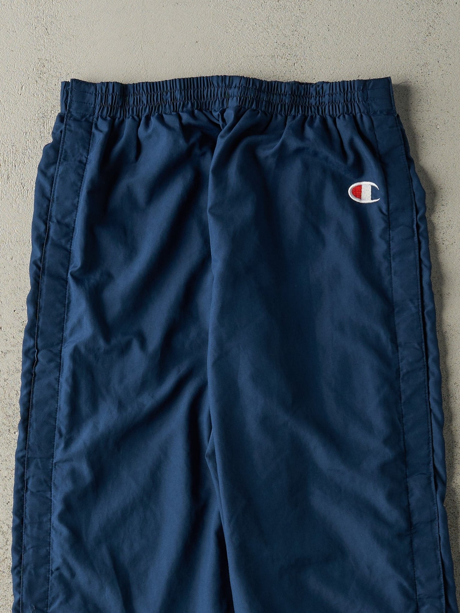 Vintage 90s Navy Blue Champion Snap Off Track Pants (30x29.5)