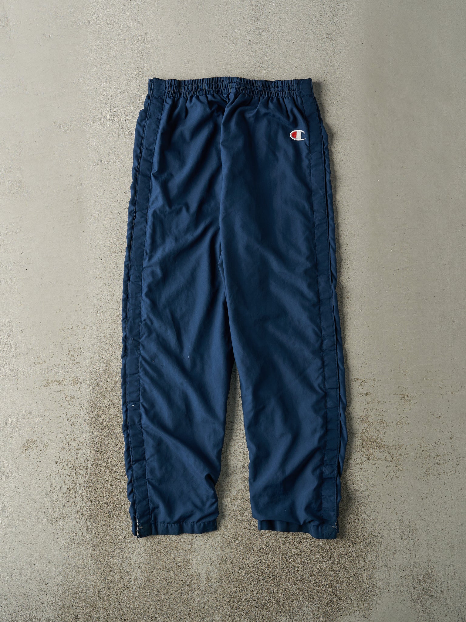 Vintage 90s Navy Blue Champion Snap Off Track Pants (30x29.5)