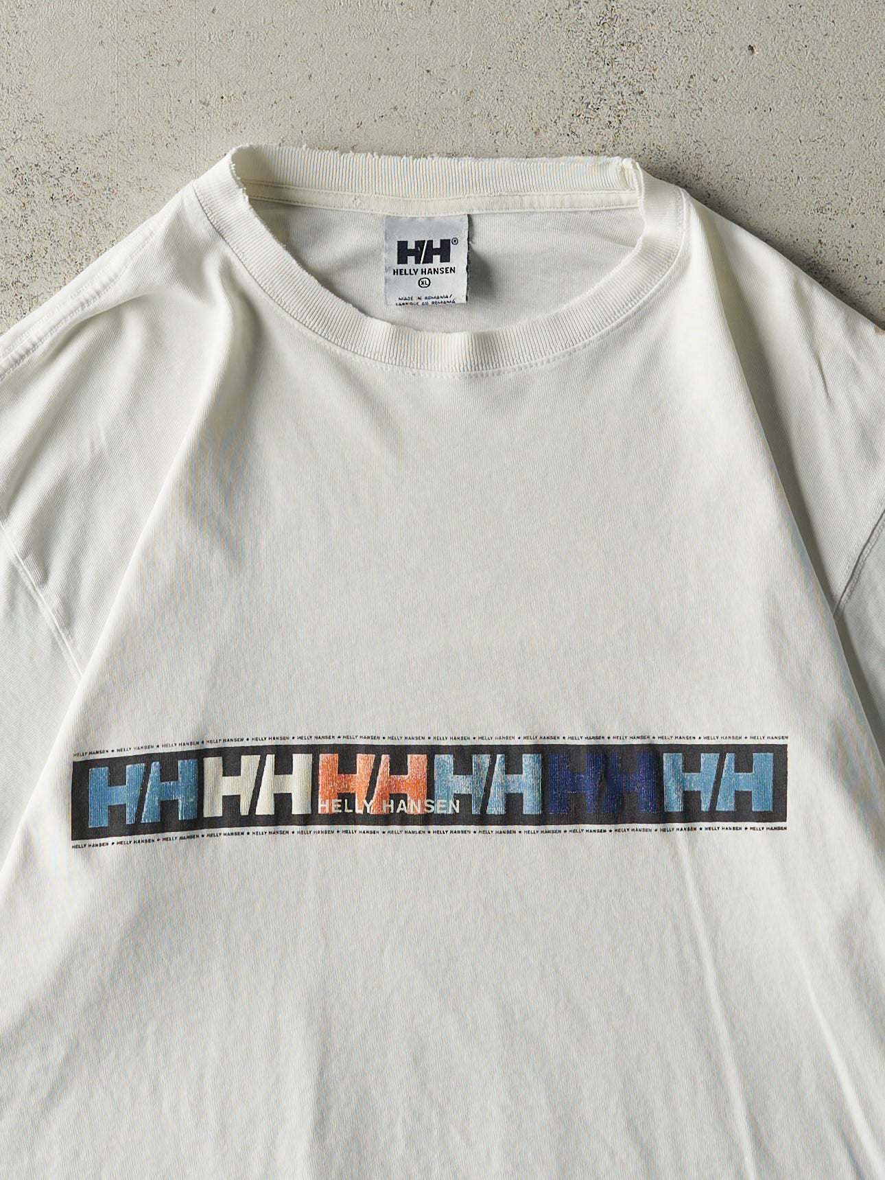 Vintage 90s White Helly Hansen Logo Tee (L)