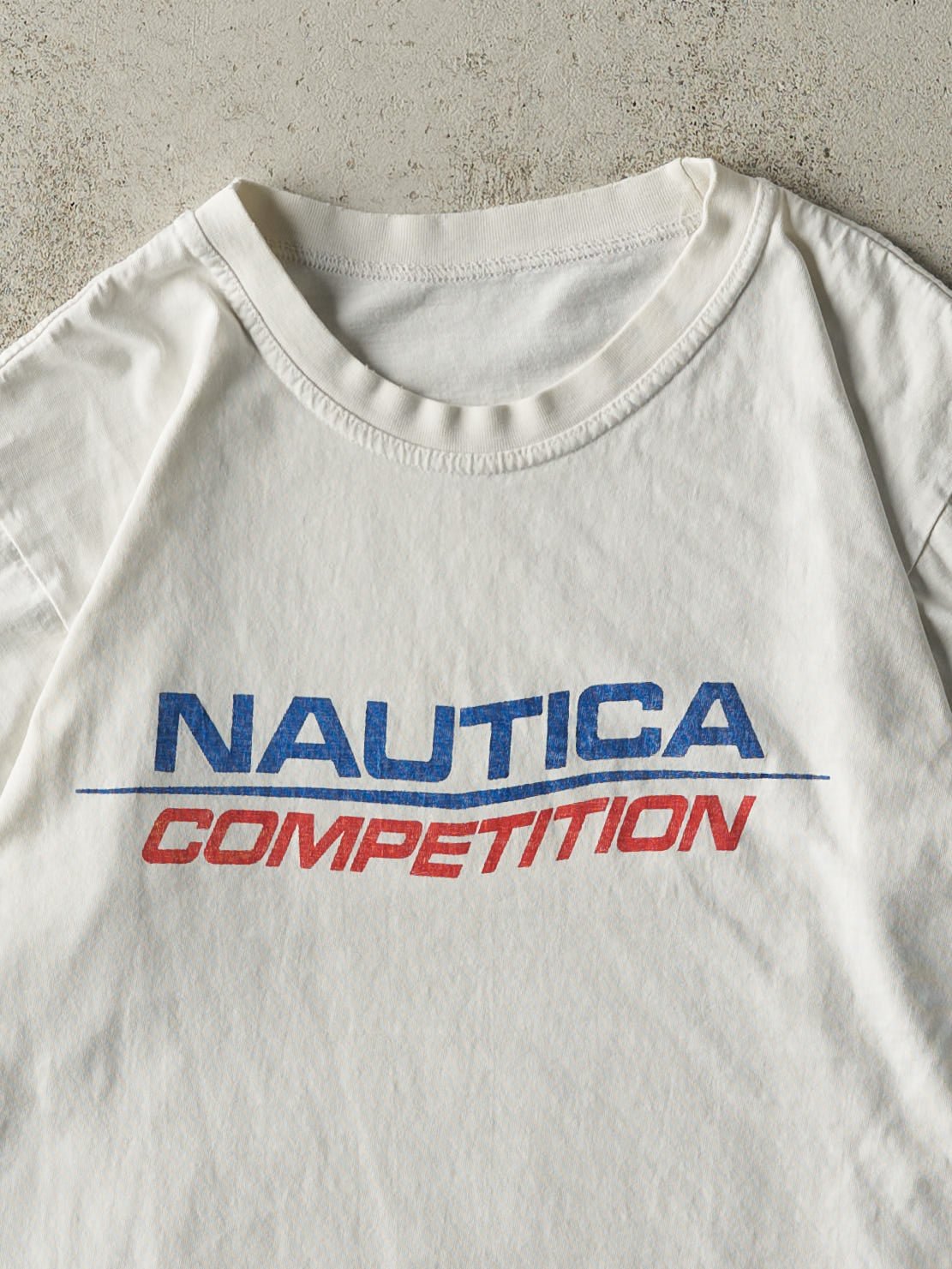 Vintage 90s White Nautica Competition Tee (S)