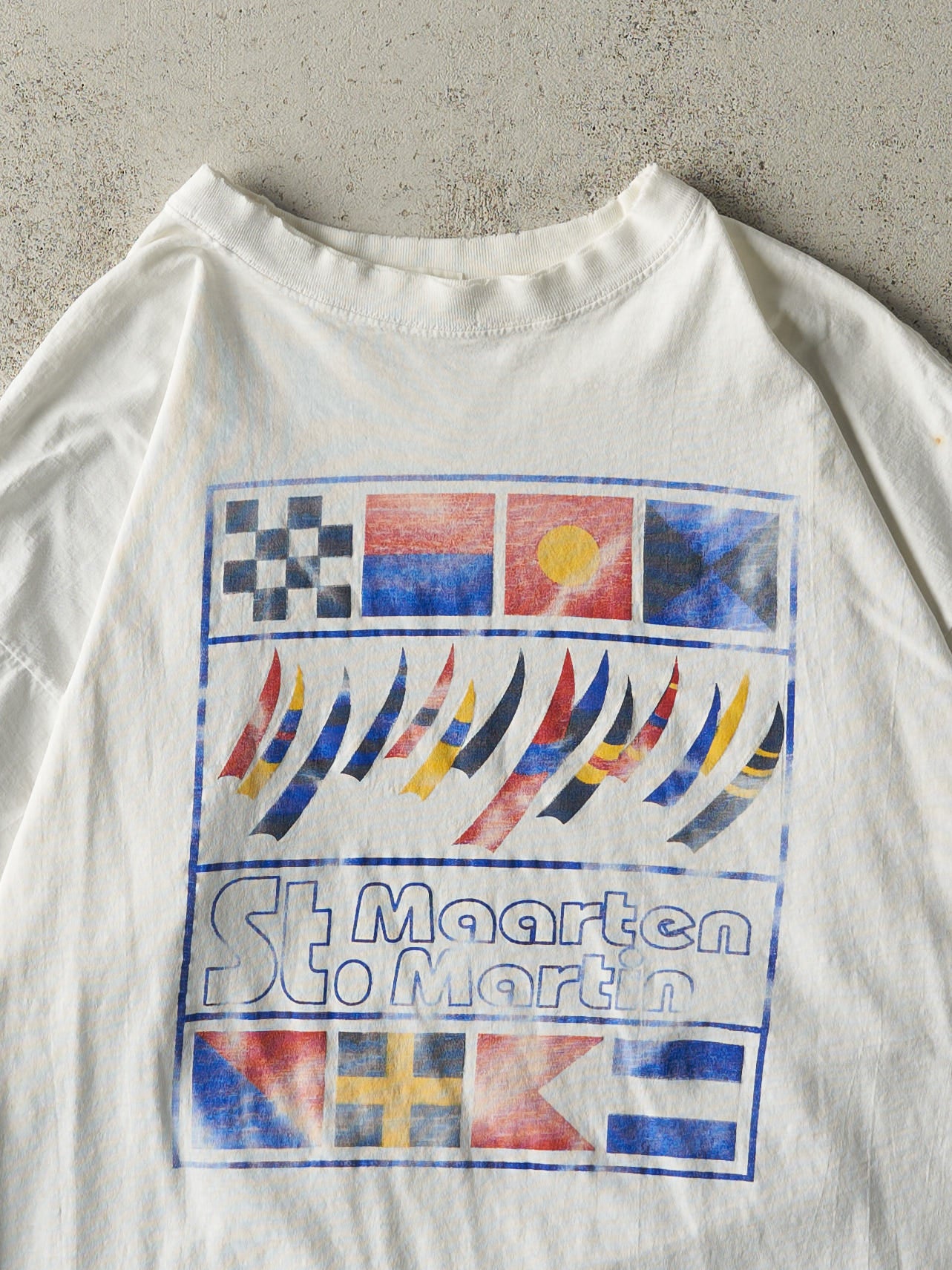 Vintage 90s White St. Maarten Tee (L)