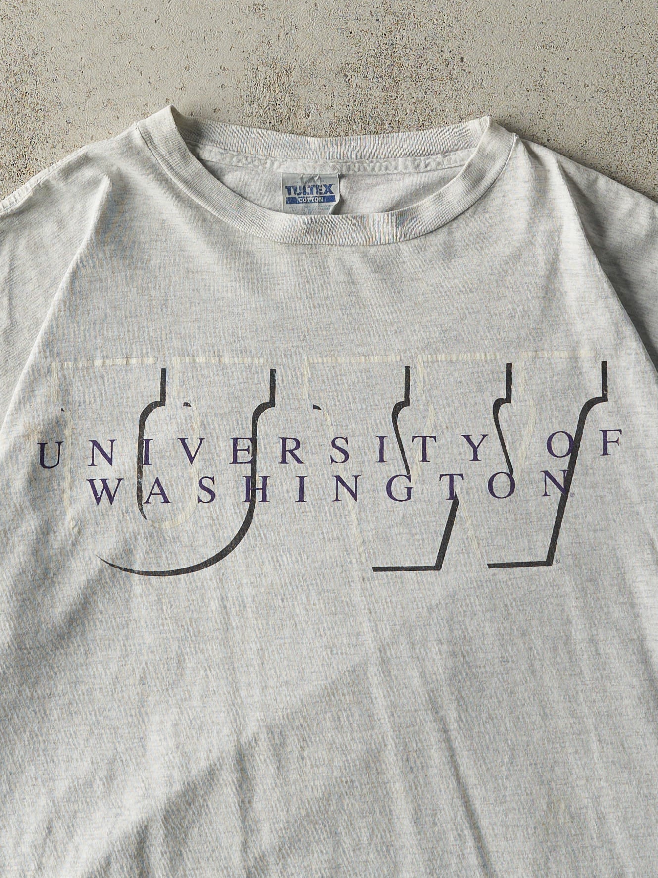 Vintage 90s Heather Grey University Of Washington Tee (XXL)