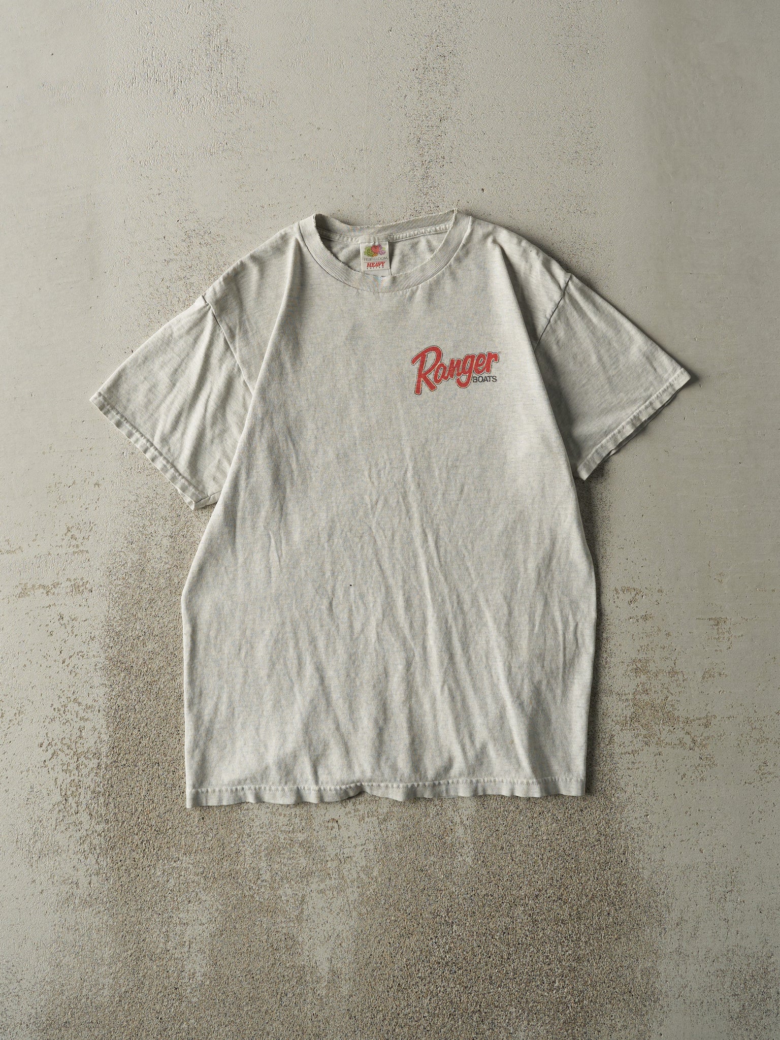 Vintage Y2K Heather Grey Ranger Boats Tee (S)