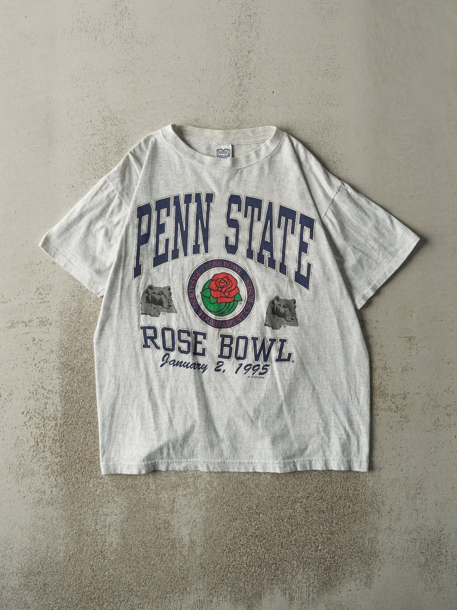 Vintage 95' Heather Grey Penn State Single Stitch Tee (M)