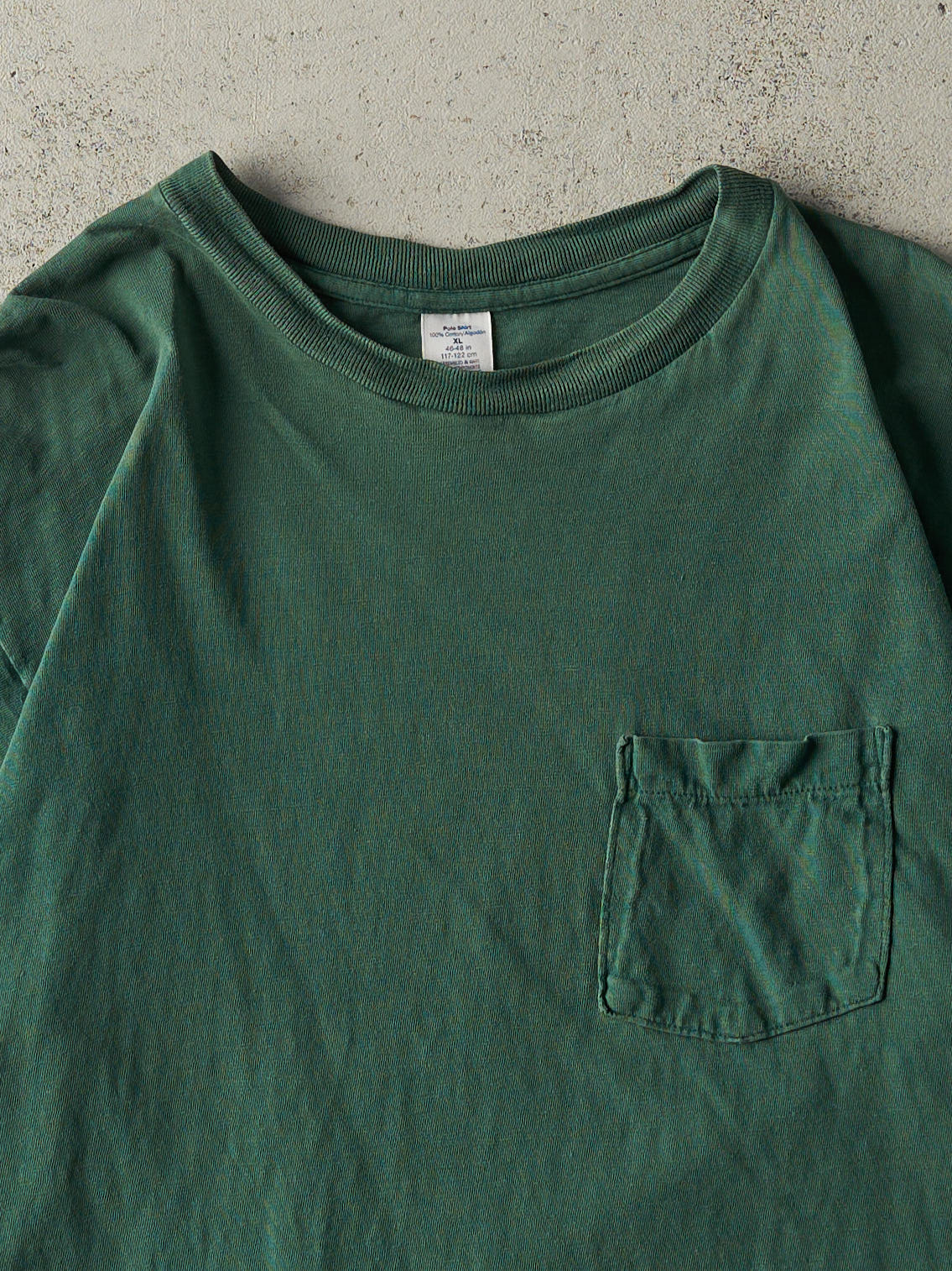 Vintage 90s Green JC Penney Blank Pocket Tee (M)