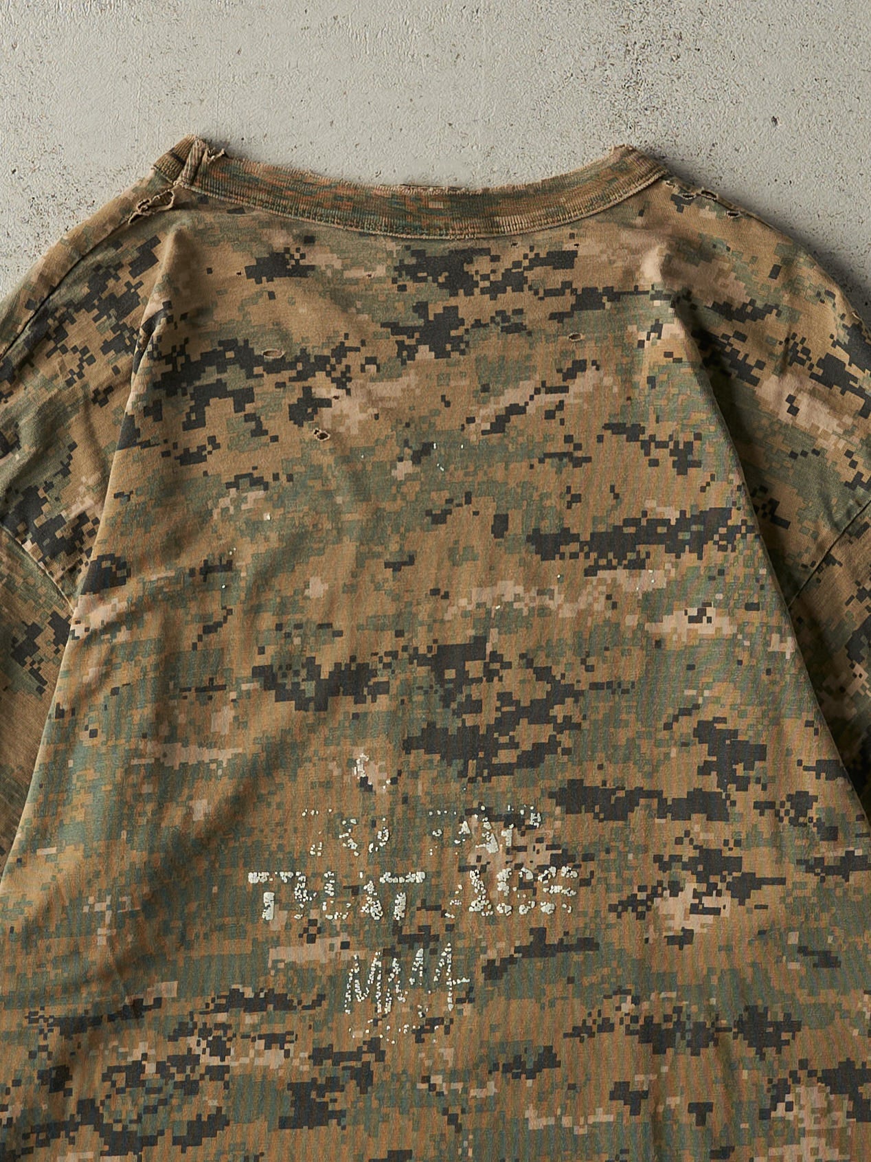 Vintage Y2K Digi Camo Fueled Fighter Tee (M)