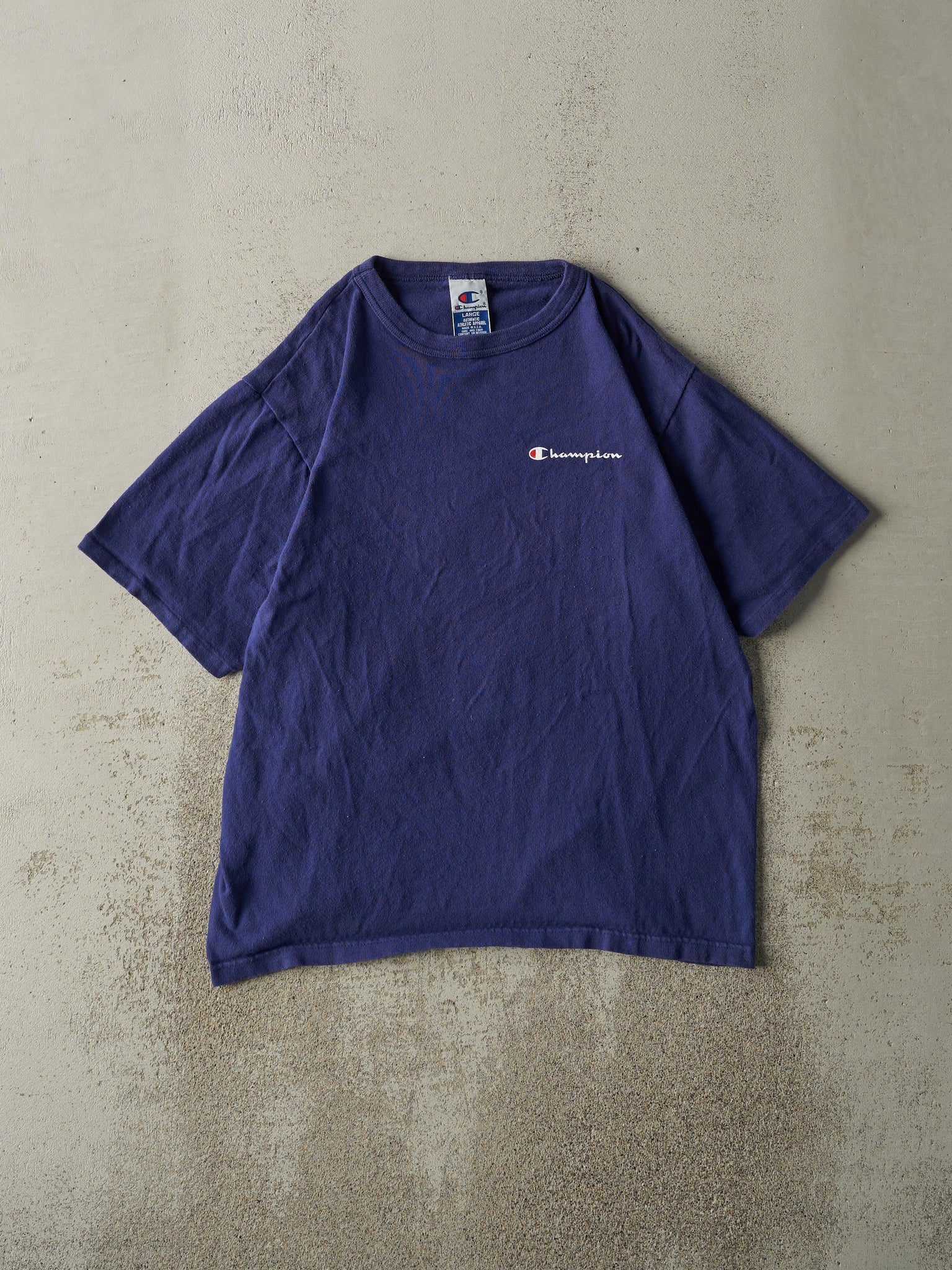 Vintage 90s Navy Blue Champion Tee (M)