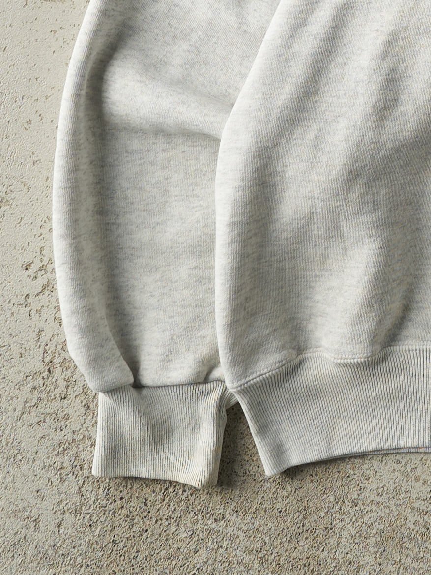 Vintage 90s Heather Grey Mackinac Collared Pullover Sweatshirt (L)