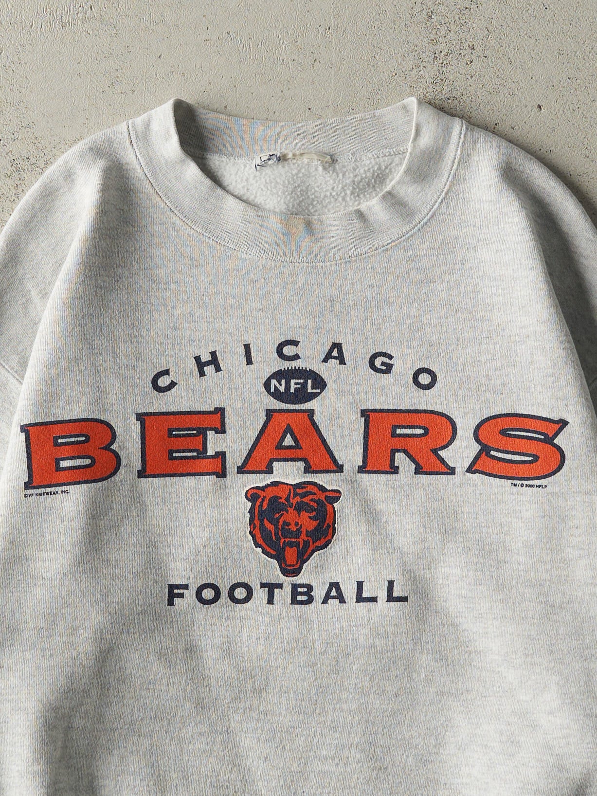 Vintage 00' Heather Grey Chicago Bears Crewneck (M)