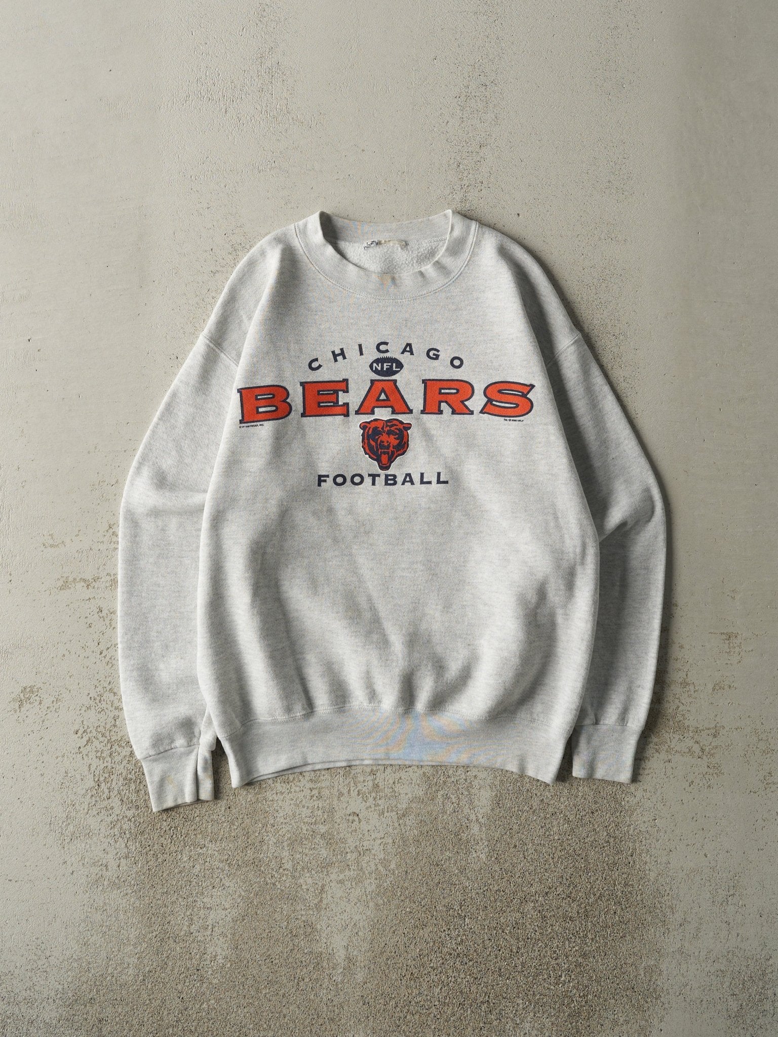 Vintage 00' Heather Grey Chicago Bears Crewneck (M)