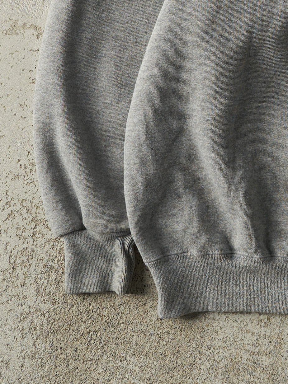 Vintage 90s Grey Embroidered Western Oregon University Crewneck (L)