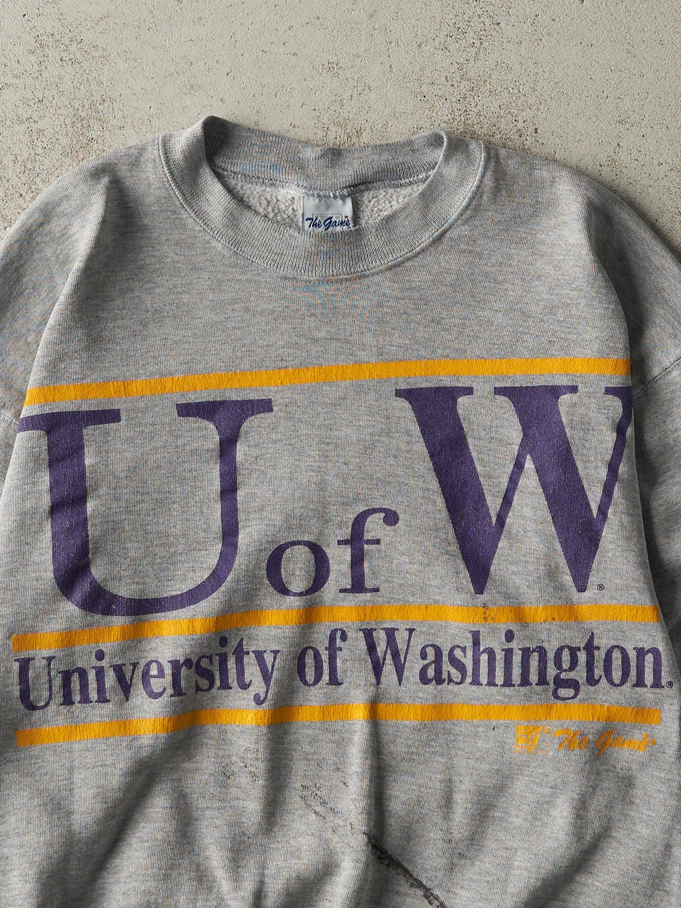 Vintage 90s Grey University of Washington Crewneck (M/L)