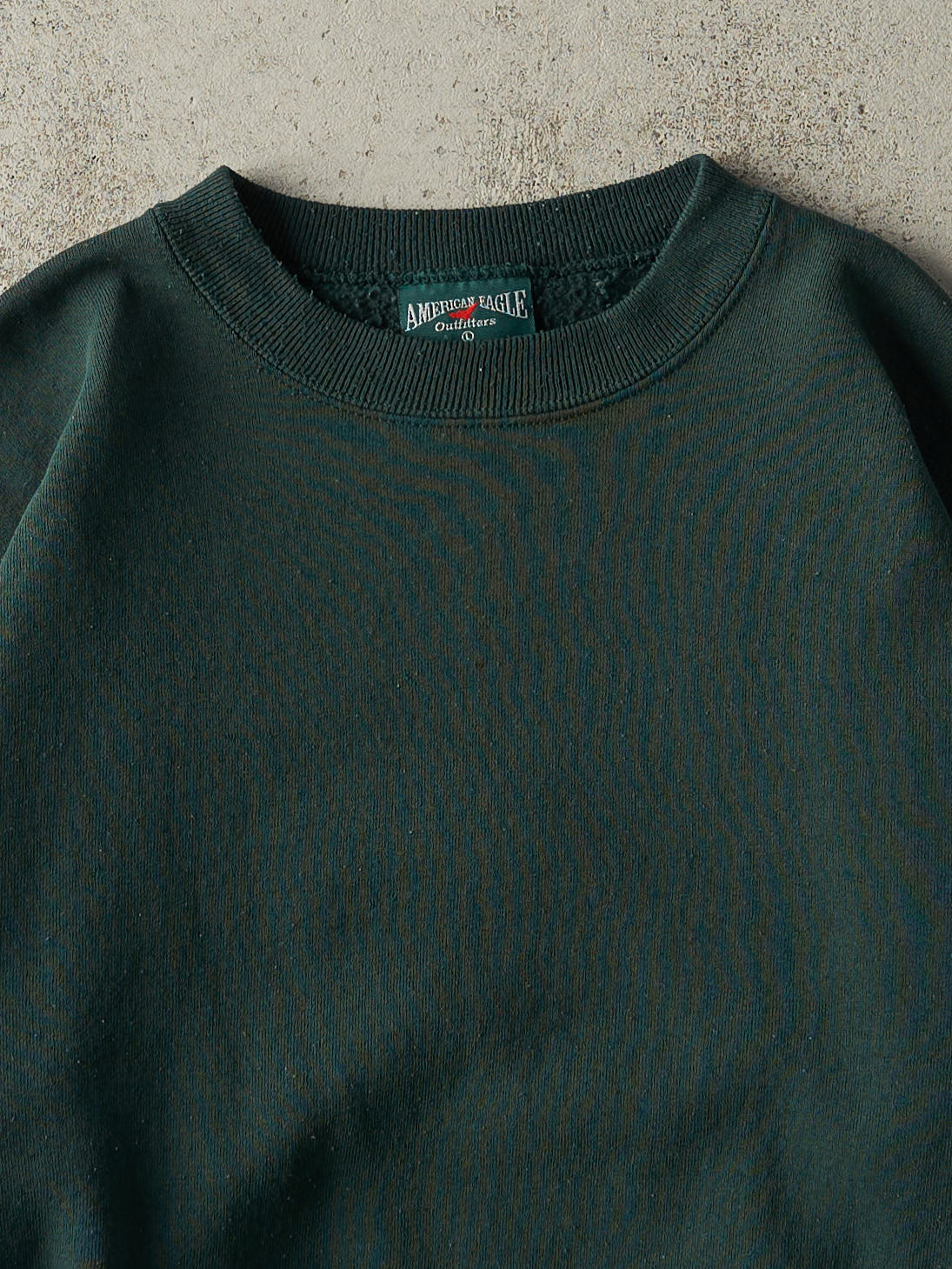 Vintage 90s Green Blank Boxy Crewneck (M/L)