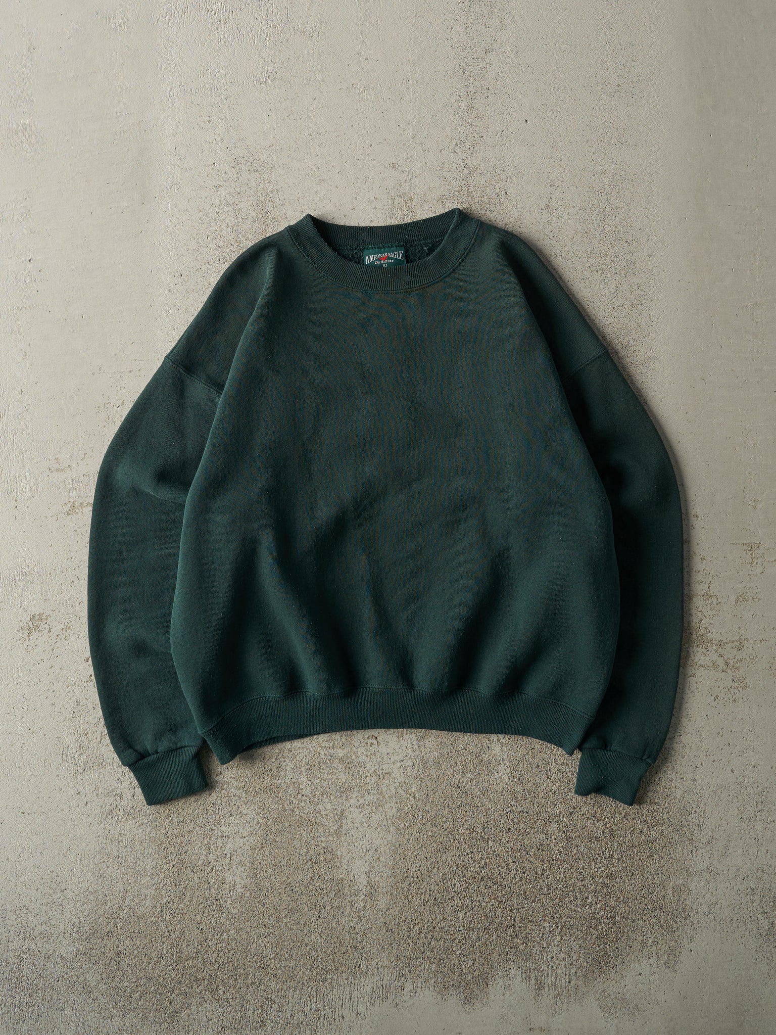 Vintage 90s Green Blank Boxy Crewneck (M/L)