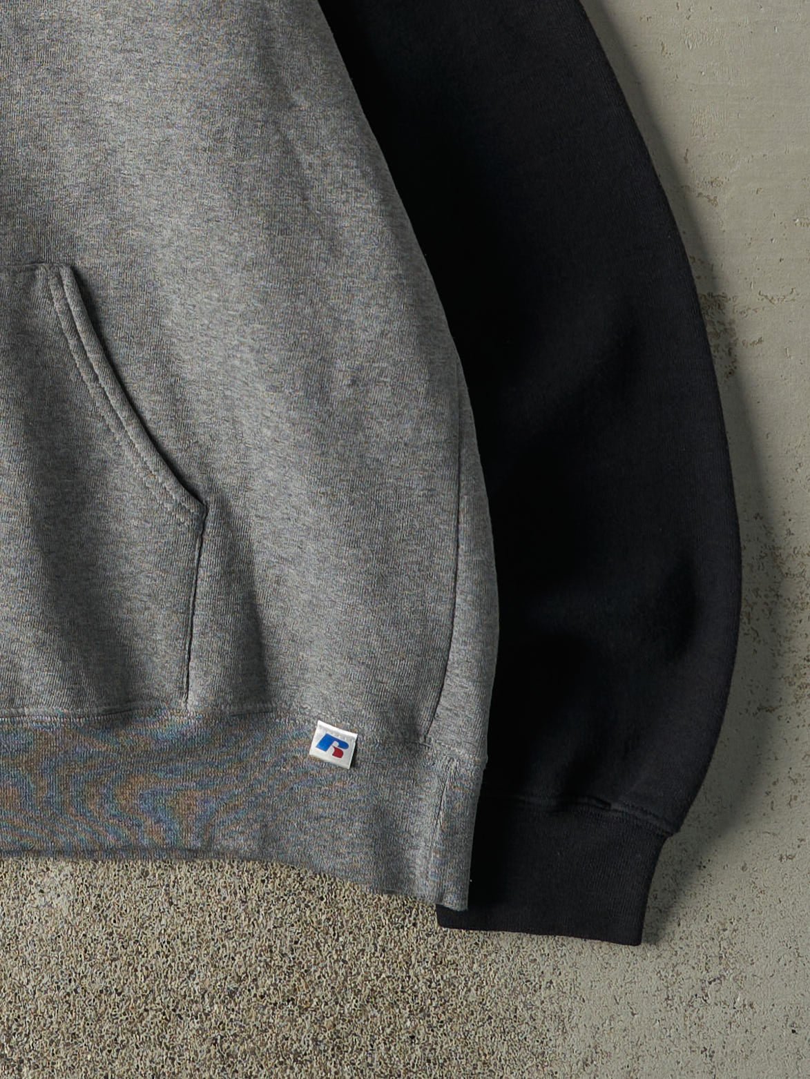 Vintage Y2K Black & Grey North Park Collegiate Russell Athletic Hoodie (L/XL)