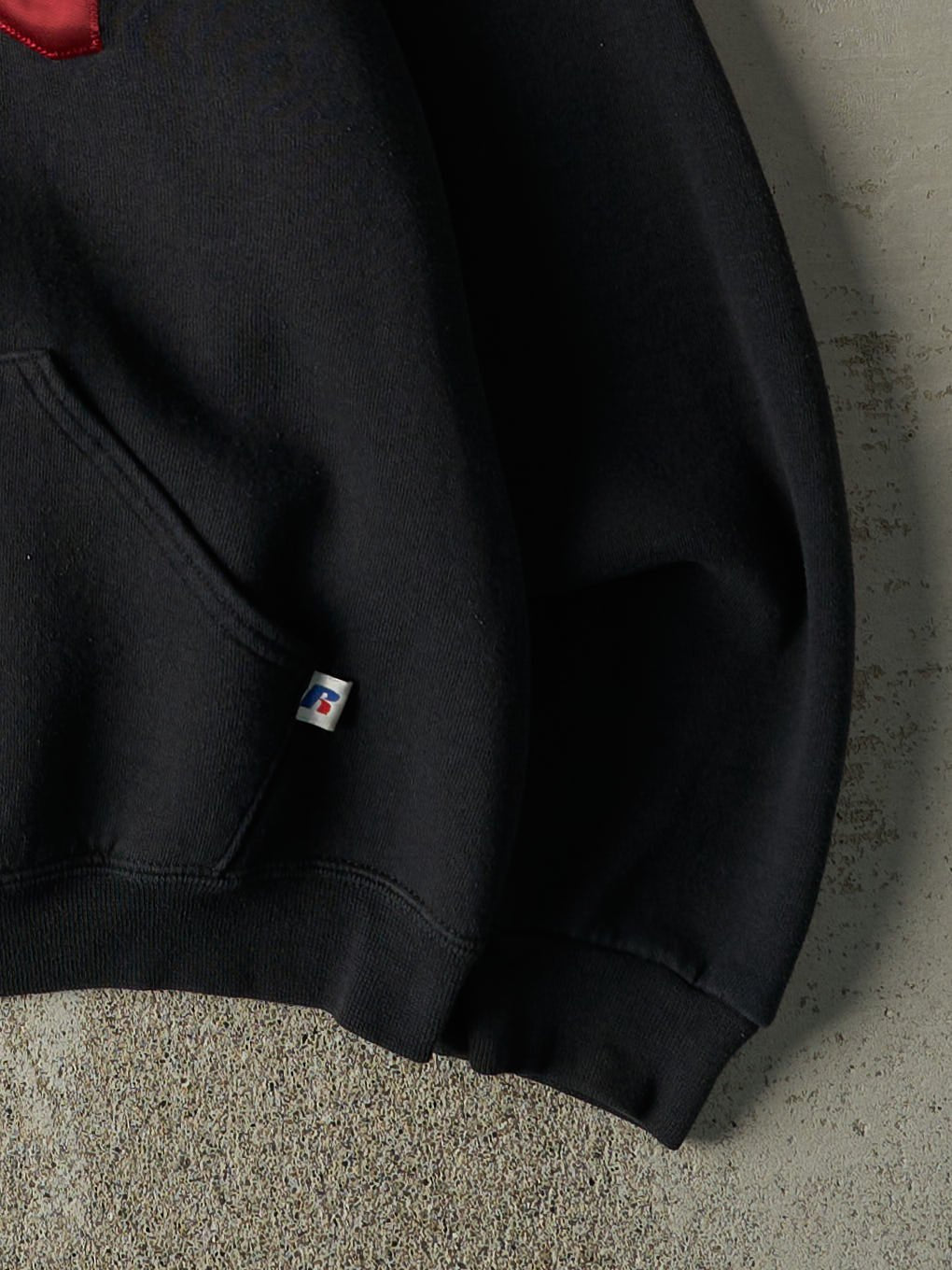 Vintage Y2K Black CWU Russell Athletic Hoodie (L)