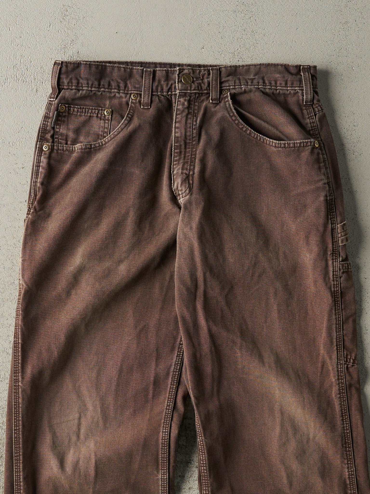 Vintage Y2K Brown Carhartt Lightweight Carpenter Pants (32x30.5)