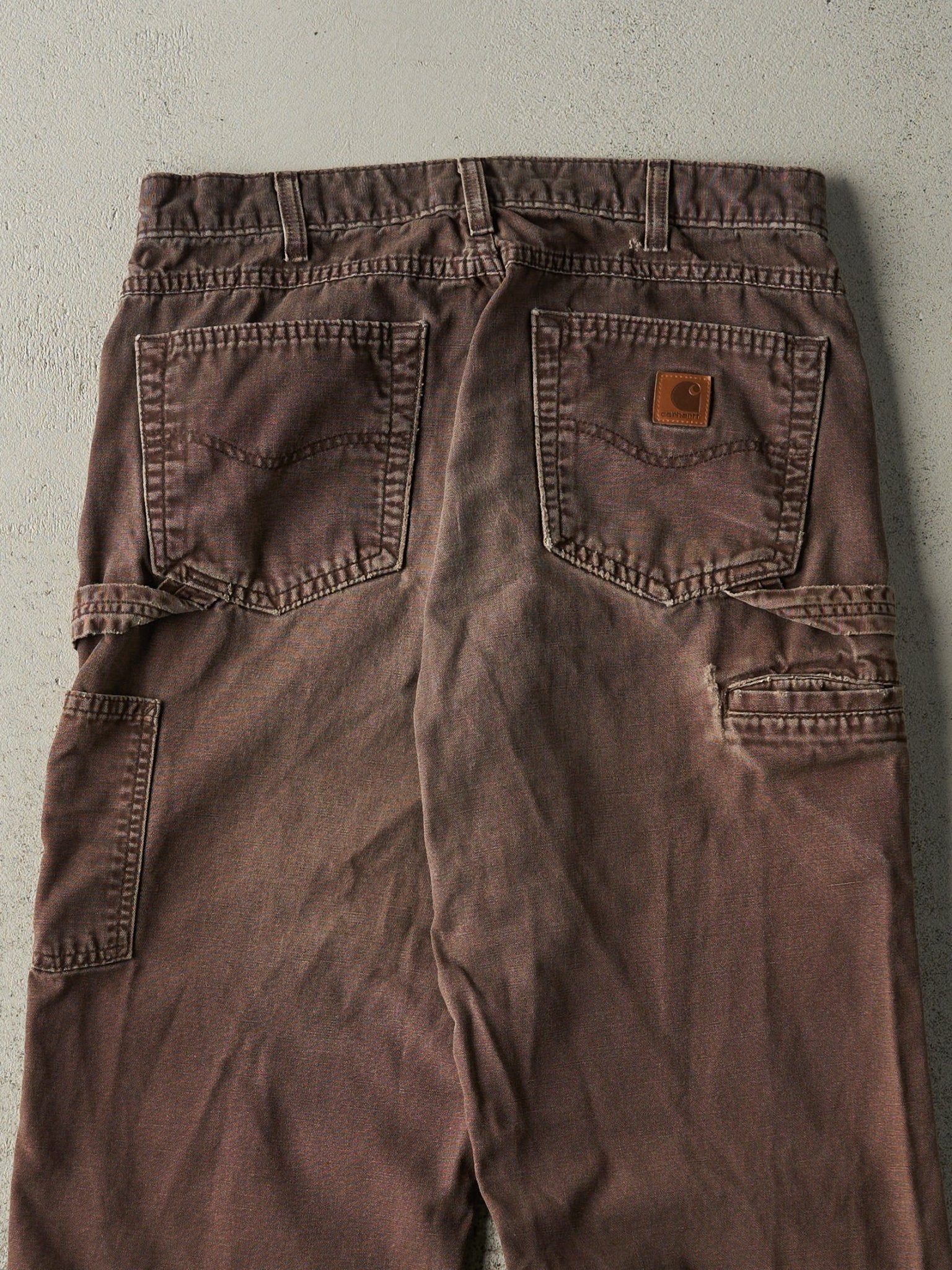 Vintage Y2K Brown Carhartt Lightweight Carpenter Pants (32x30.5)