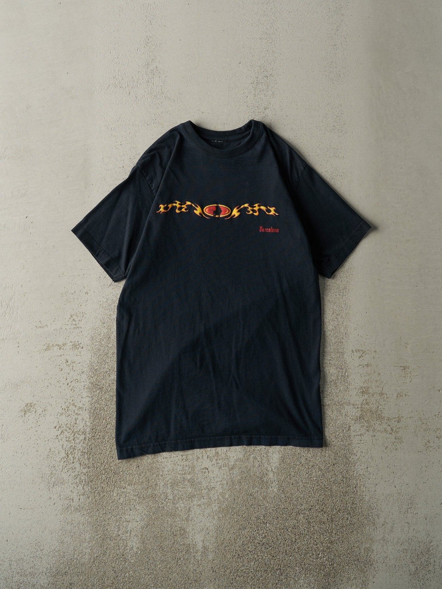 Vintage Y2K Black Barcelona Tee (S)