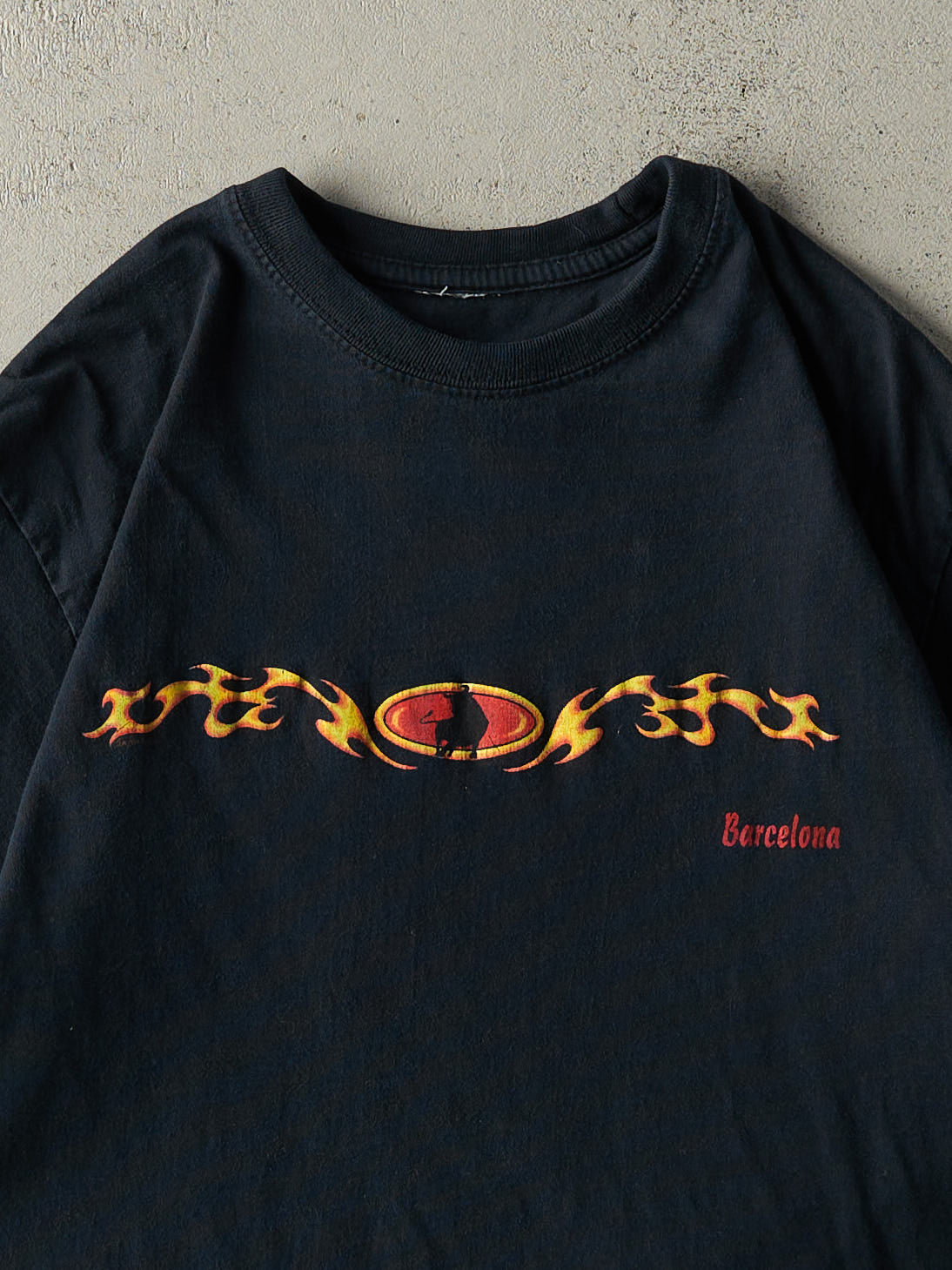 Vintage Y2K Black Barcelona Tee (S)