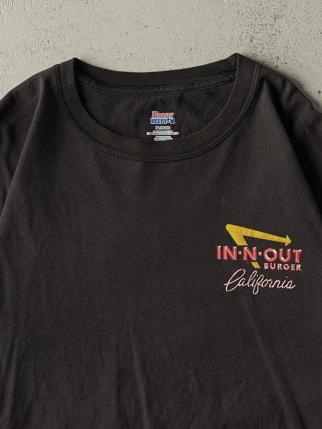 Vintage Y2K Black In-N-Out Burger California Tee (L)
