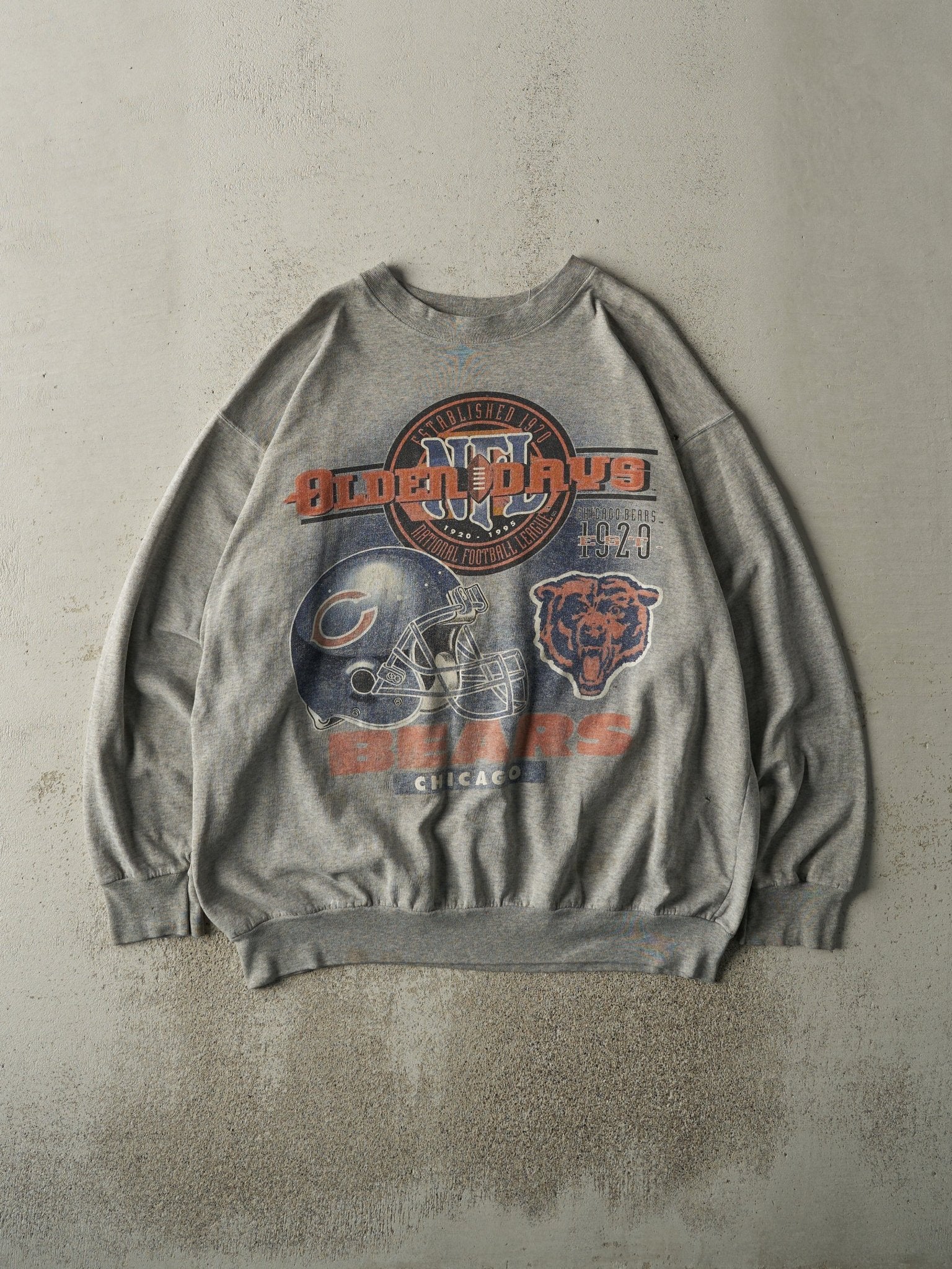 Vintage 95' Grey Chicago Bears Crewneck (XL)