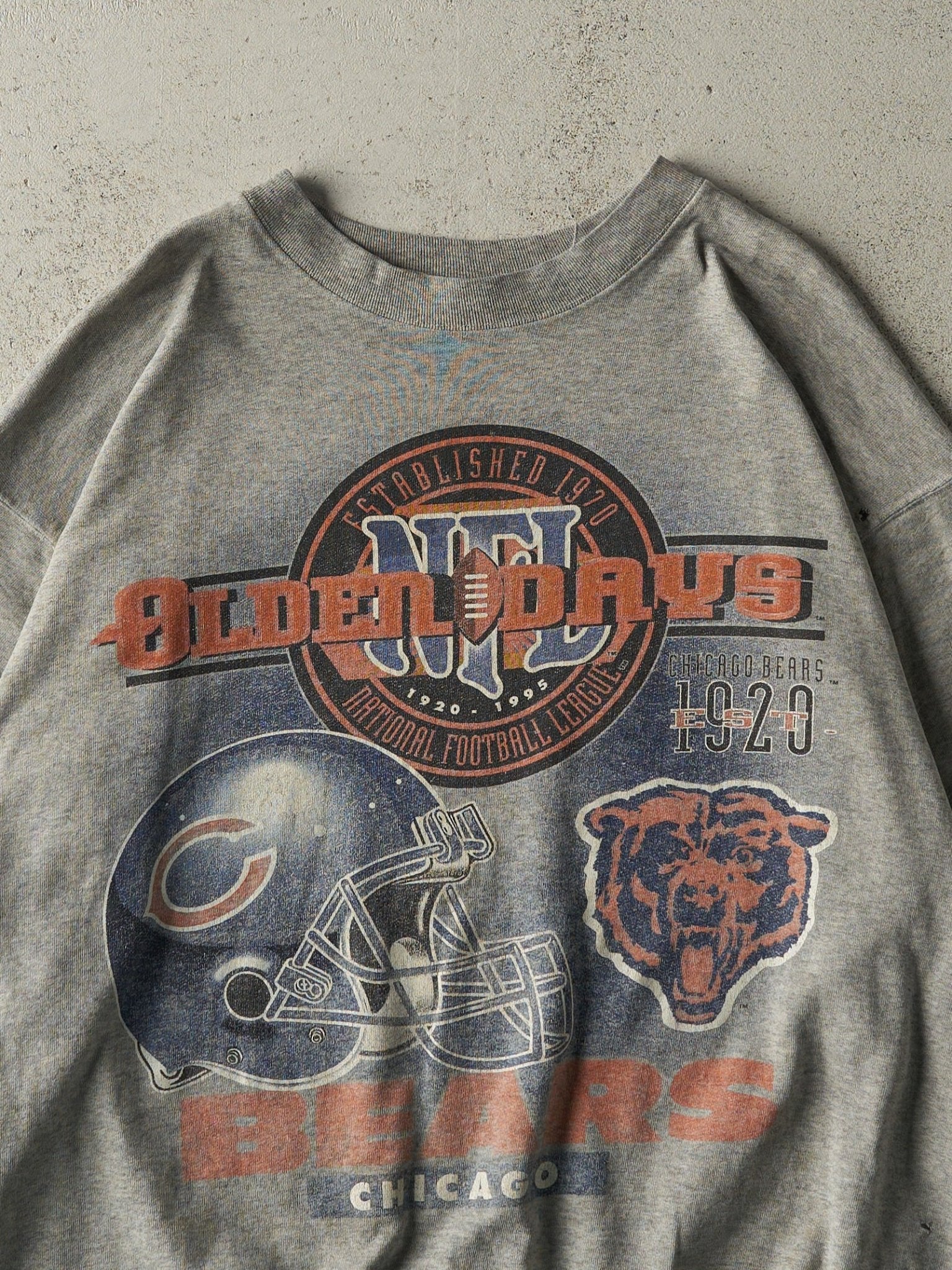 Vintage 95' Grey Chicago Bears Crewneck (XL)