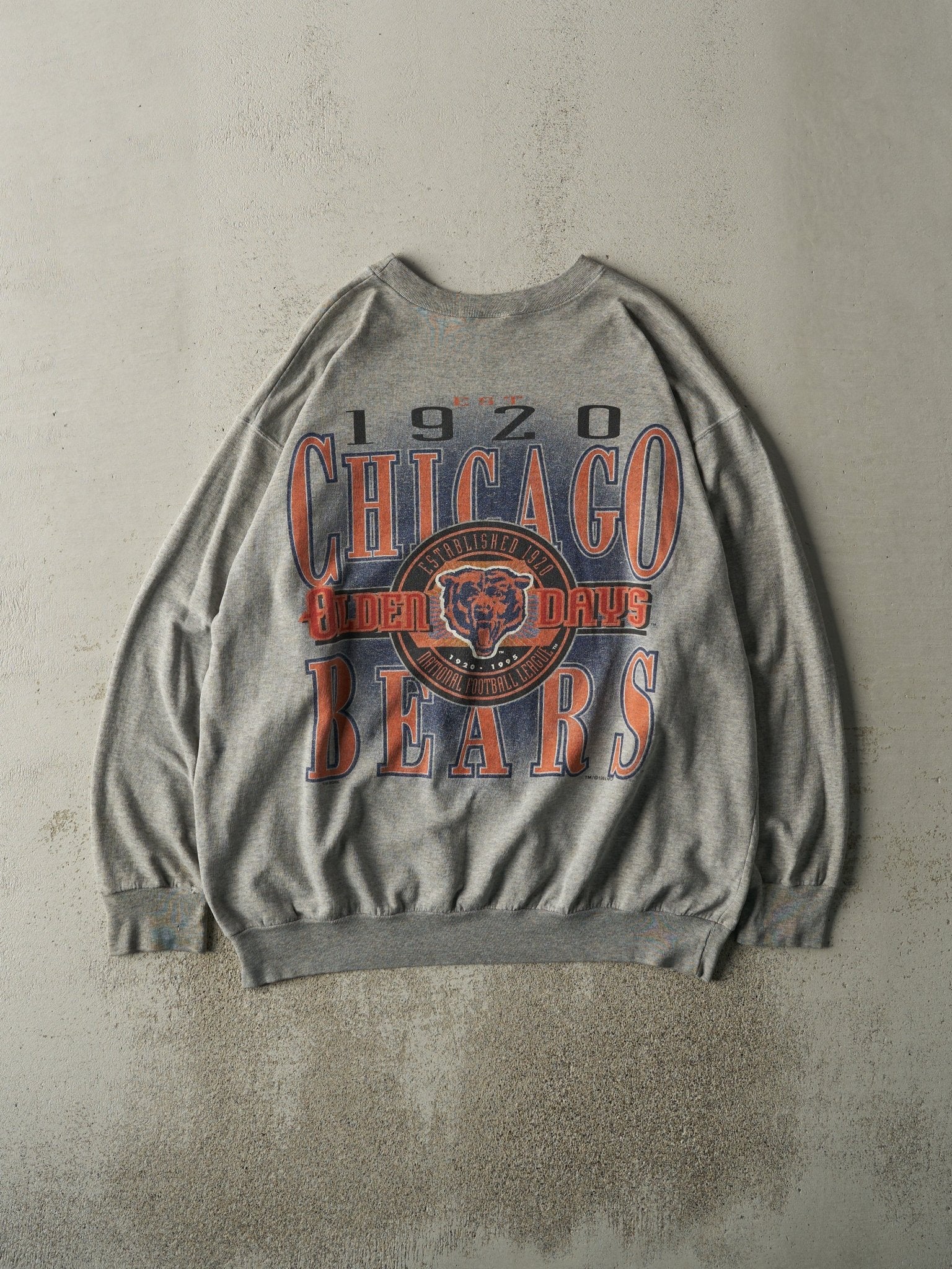 Vintage 95' Grey Chicago Bears Crewneck (XL)