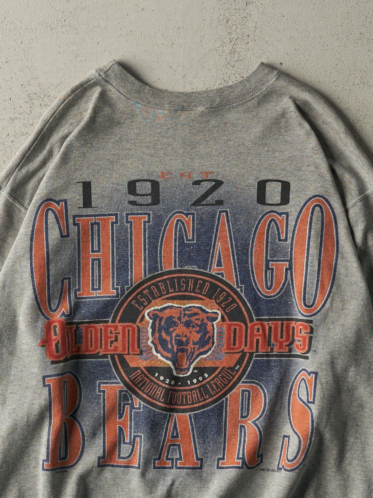 Vintage 95' Grey Chicago Bears Crewneck (XL)
