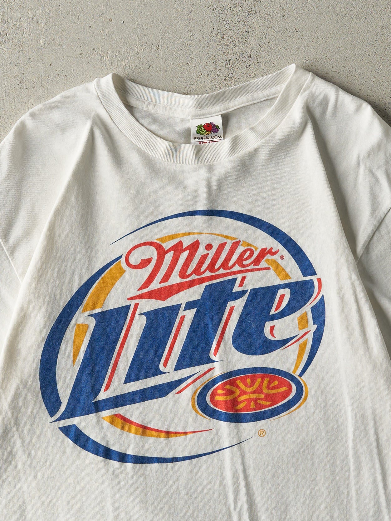 Vintage Y2K White Miller Lite Tee (M)