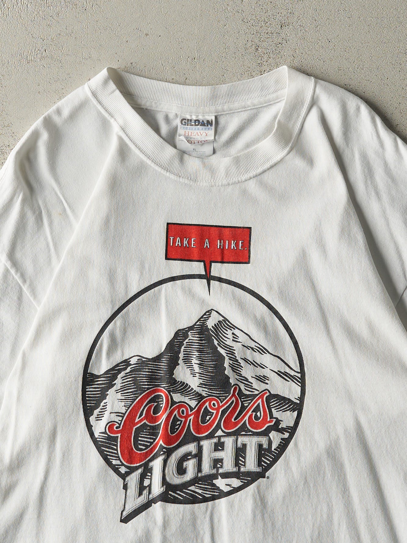 Vintage 90s White Coors Light Tee (L)