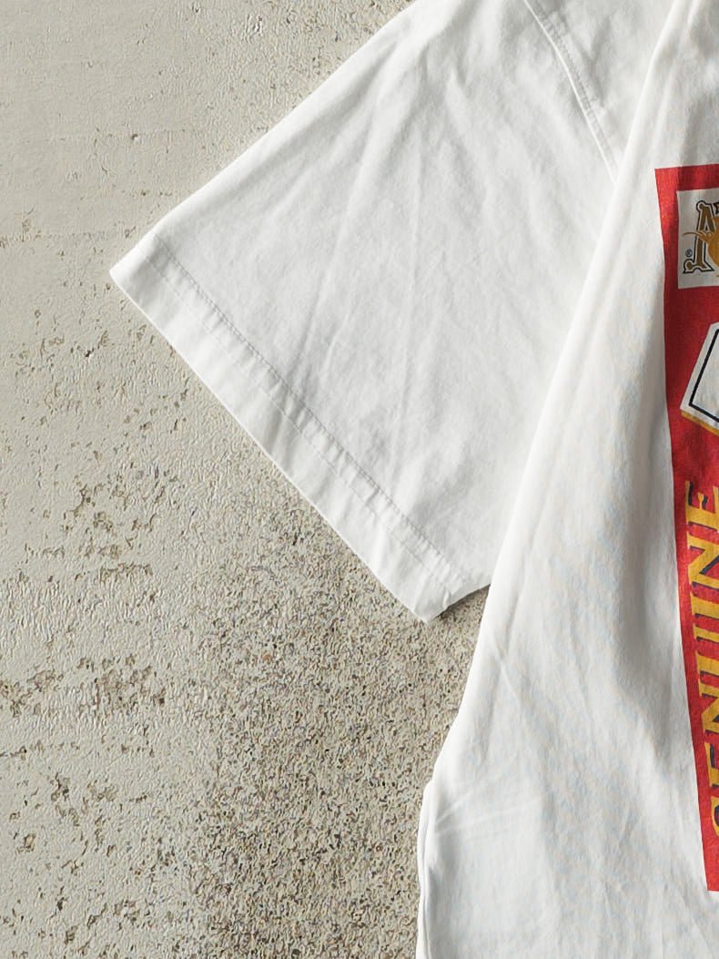 Vintage Y2K White Moschino Budweiser Tee (S)