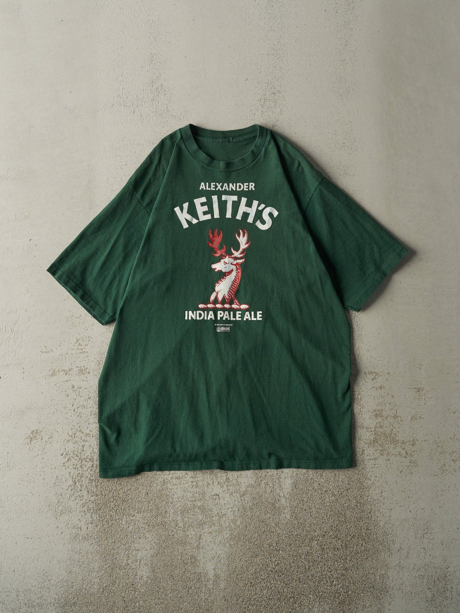 Vintage 95' Green Alexander Keiths Single Stitch Tee (M/L)
