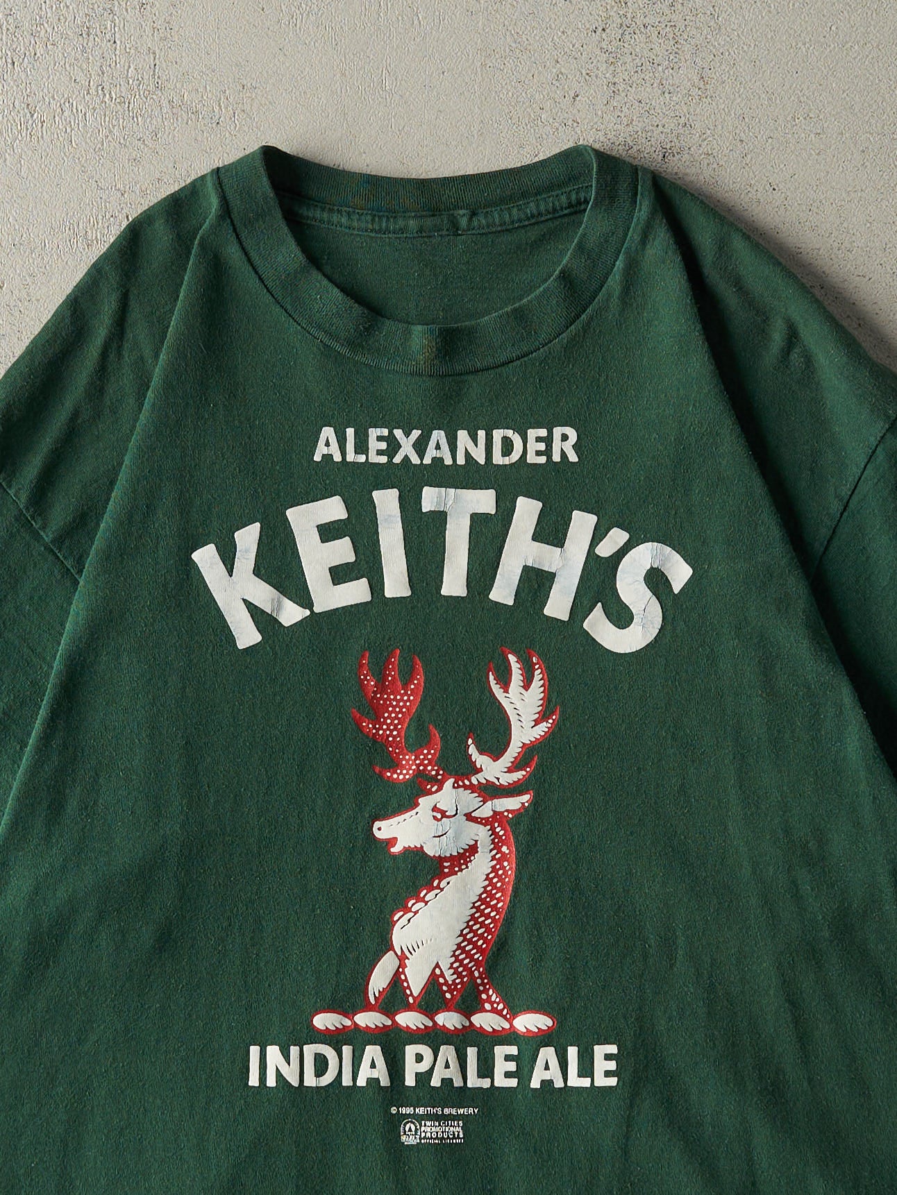 Vintage 95' Green Alexander Keiths Single Stitch Tee (M/L)