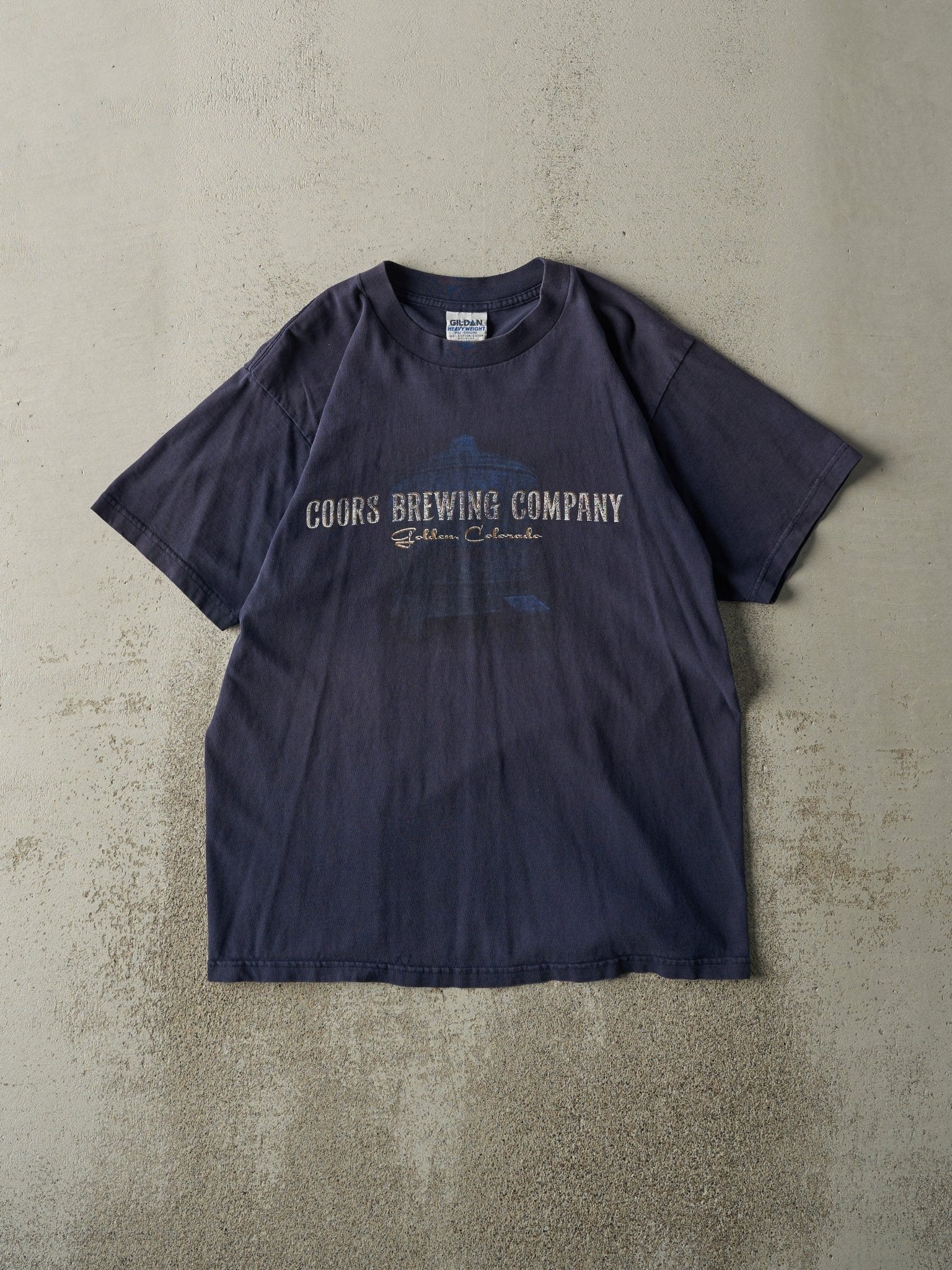 Vintage 90s Navy Blue Coors Brewing Company Tee (M)