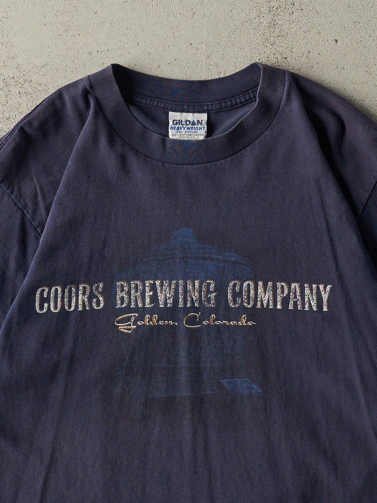 Vintage 90s Navy Blue Coors Brewing Company Tee (M)