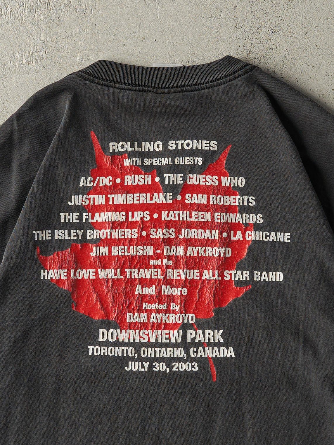Vintage 03' Faded Black Molson Canadian Rocks Toronto Tee (L)