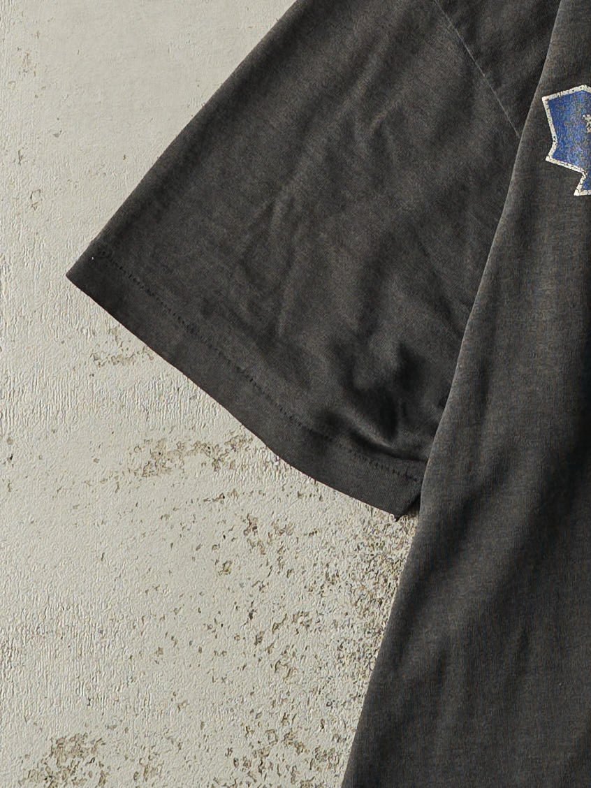 Vintage 90s Faded Black Molson Export Toronto Maple Leafs Single Stitch Tee (L)