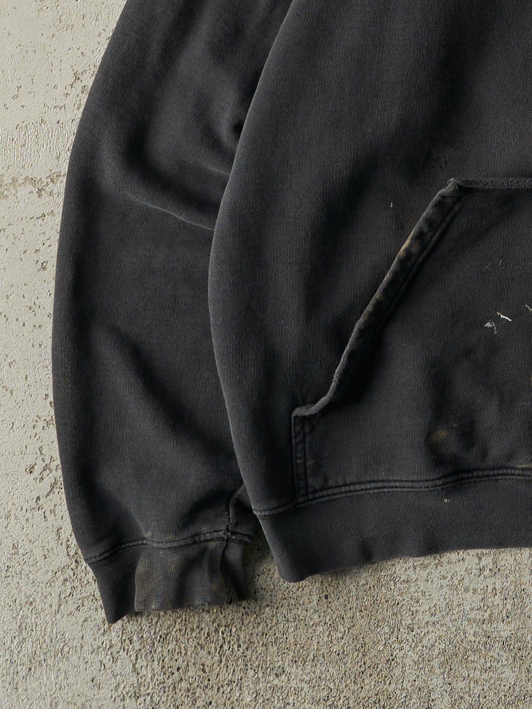 Vintage 90s Faded Black Embroidered Budweiser Hoodie (L)