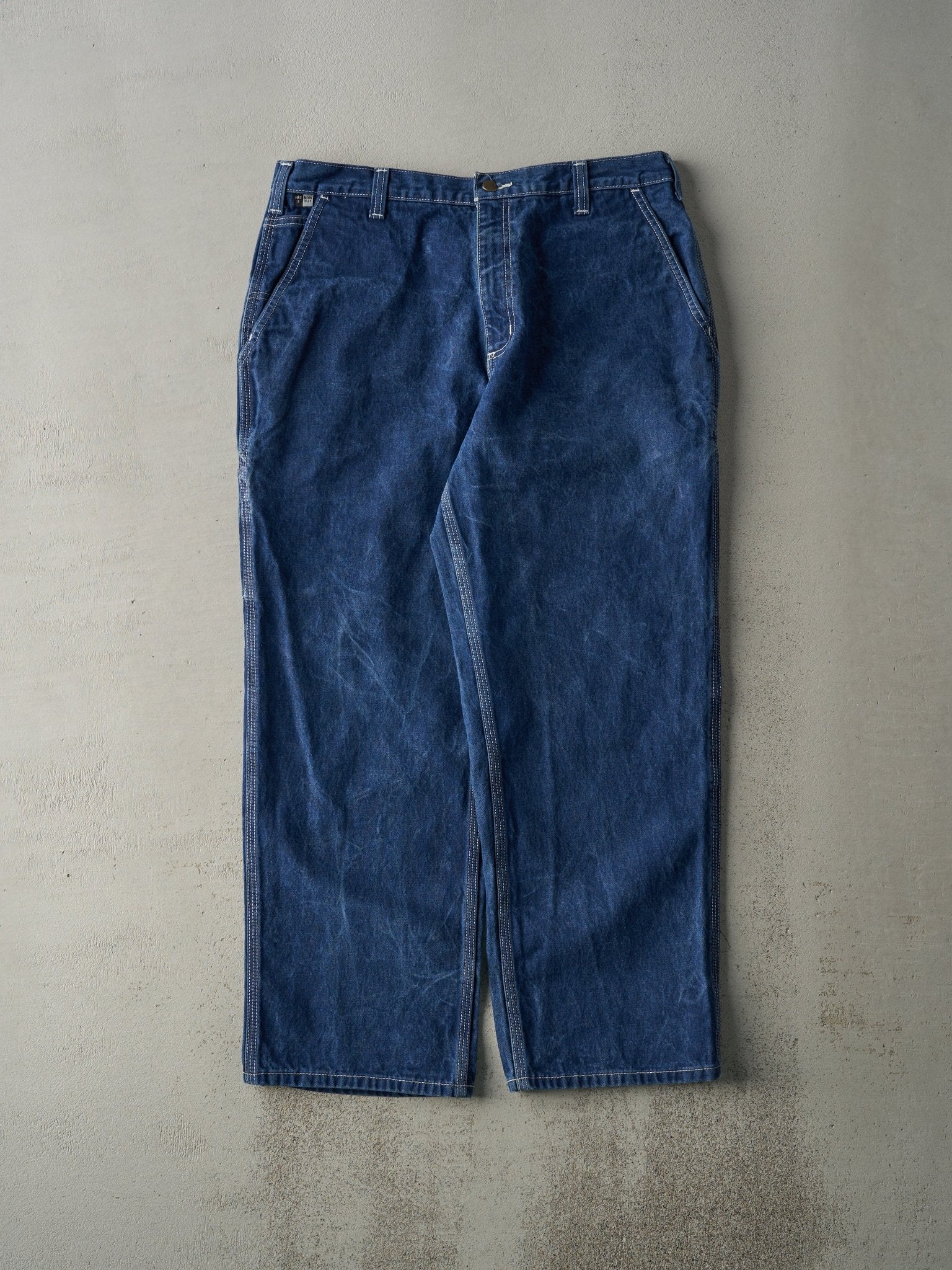 Vintage 90s Dark Wash Fire Resistant Carhartt Workwear Jeans (37x29.5)