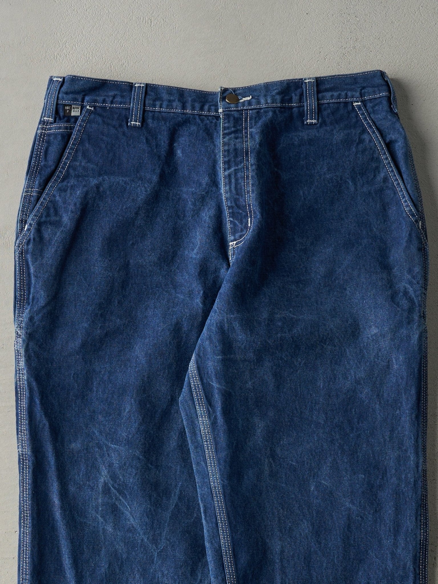 Vintage 90s Dark Wash Fire Resistant Carhartt Workwear Jeans (37x29.5)