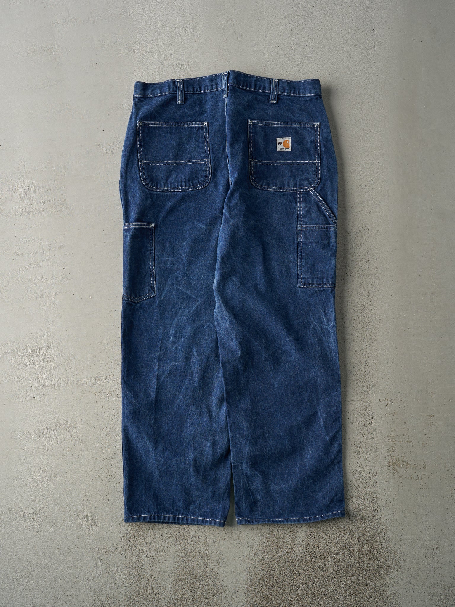 Vintage 90s Dark Wash Fire Resistant Carhartt Workwear Jeans (37x29.5)