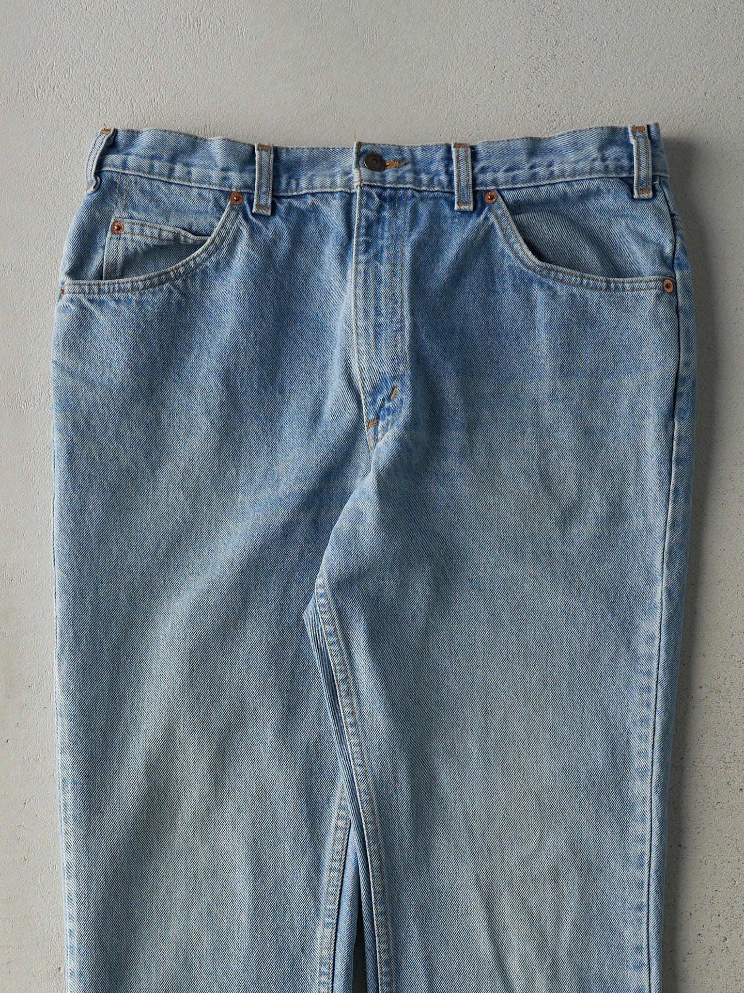 Vintage 90s Light Wash Levi's Orange Tab Jeans (34x33.5)