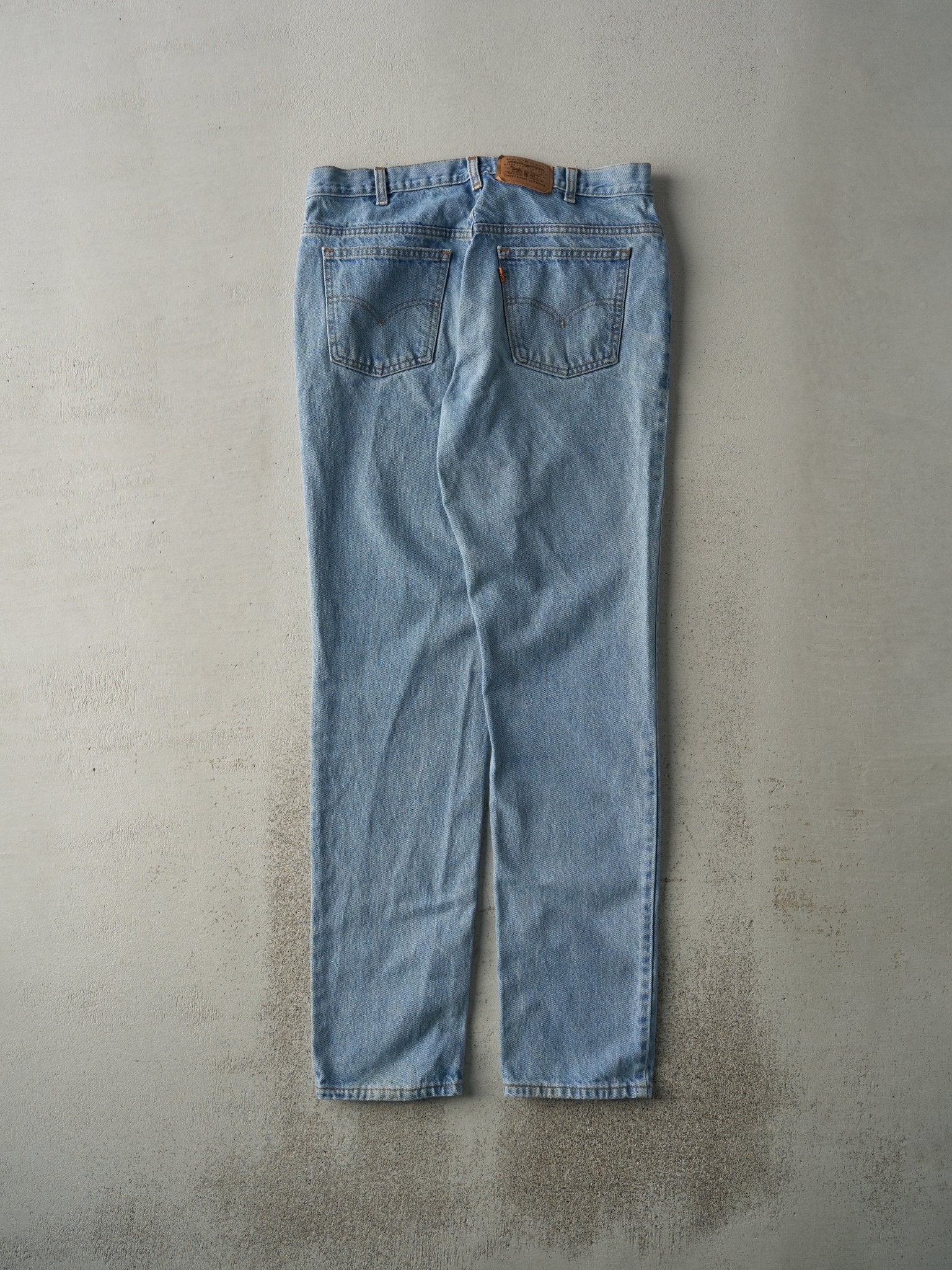 Vintage 90s Light Wash Levi's Orange Tab Jeans (34x33.5)