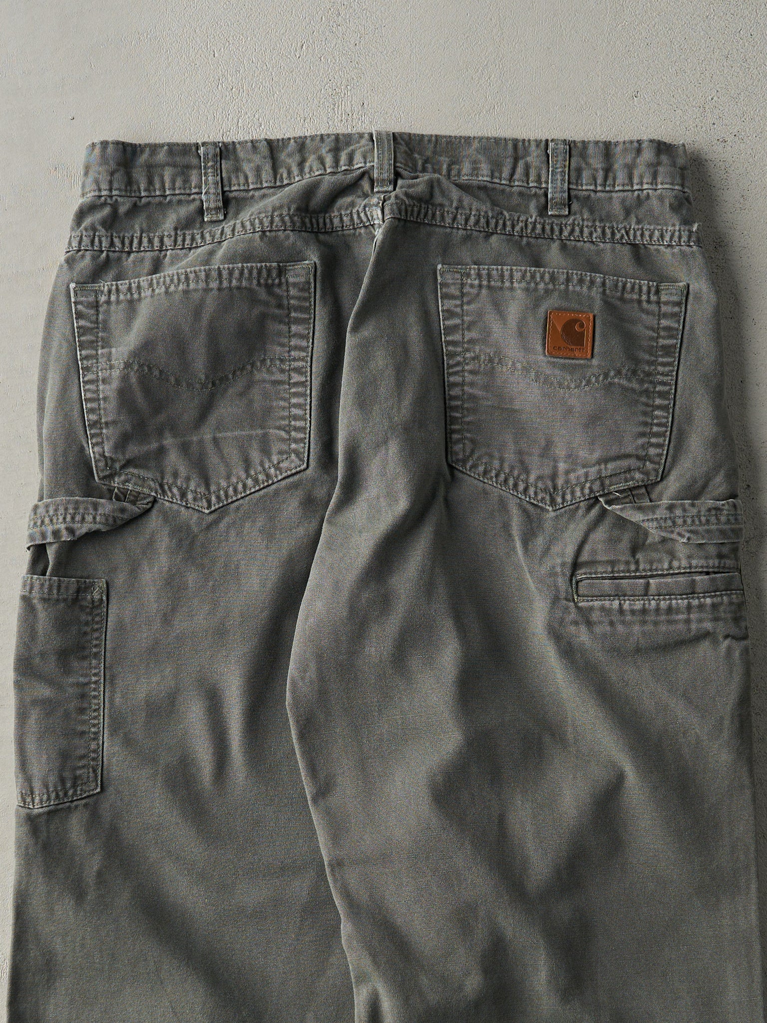 Vintage Y2K Olive Green Carhartt Light Weight Carpenter Pants (34x30)