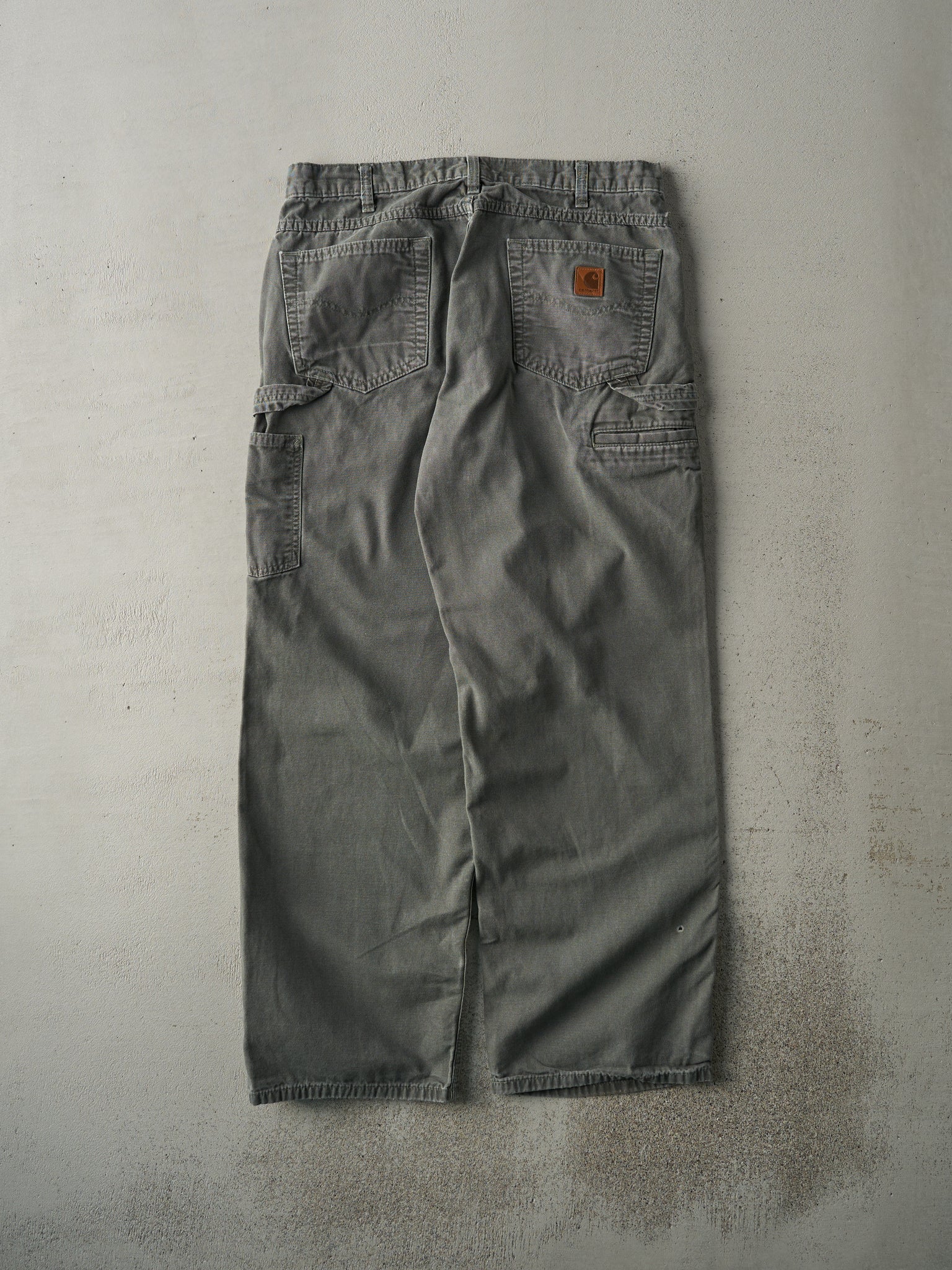 Vintage Y2K Olive Green Carhartt Light Weight Carpenter Pants (34x30)