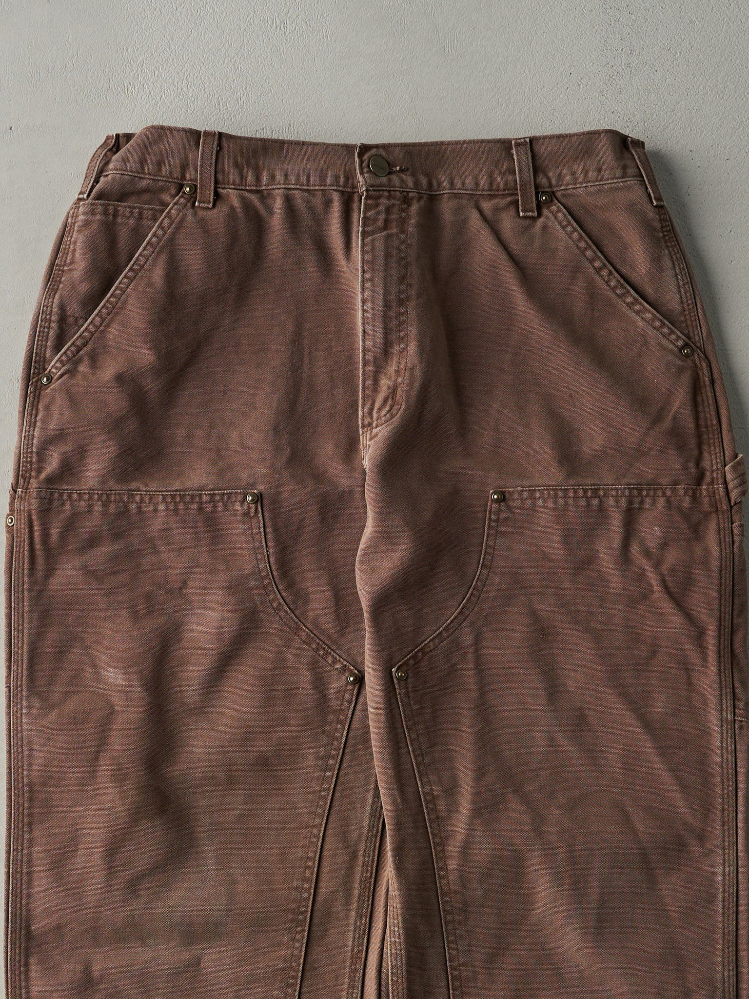 Vintage Y2K Brown Carhartt Double Knee Carpenter Pants (35x31)