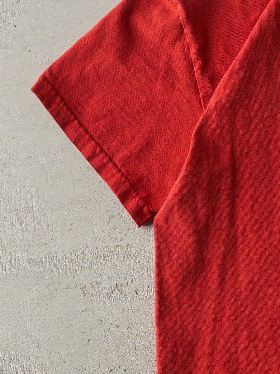 Vintage Y2K Red Liquid Chrome Logo Tee (XS)