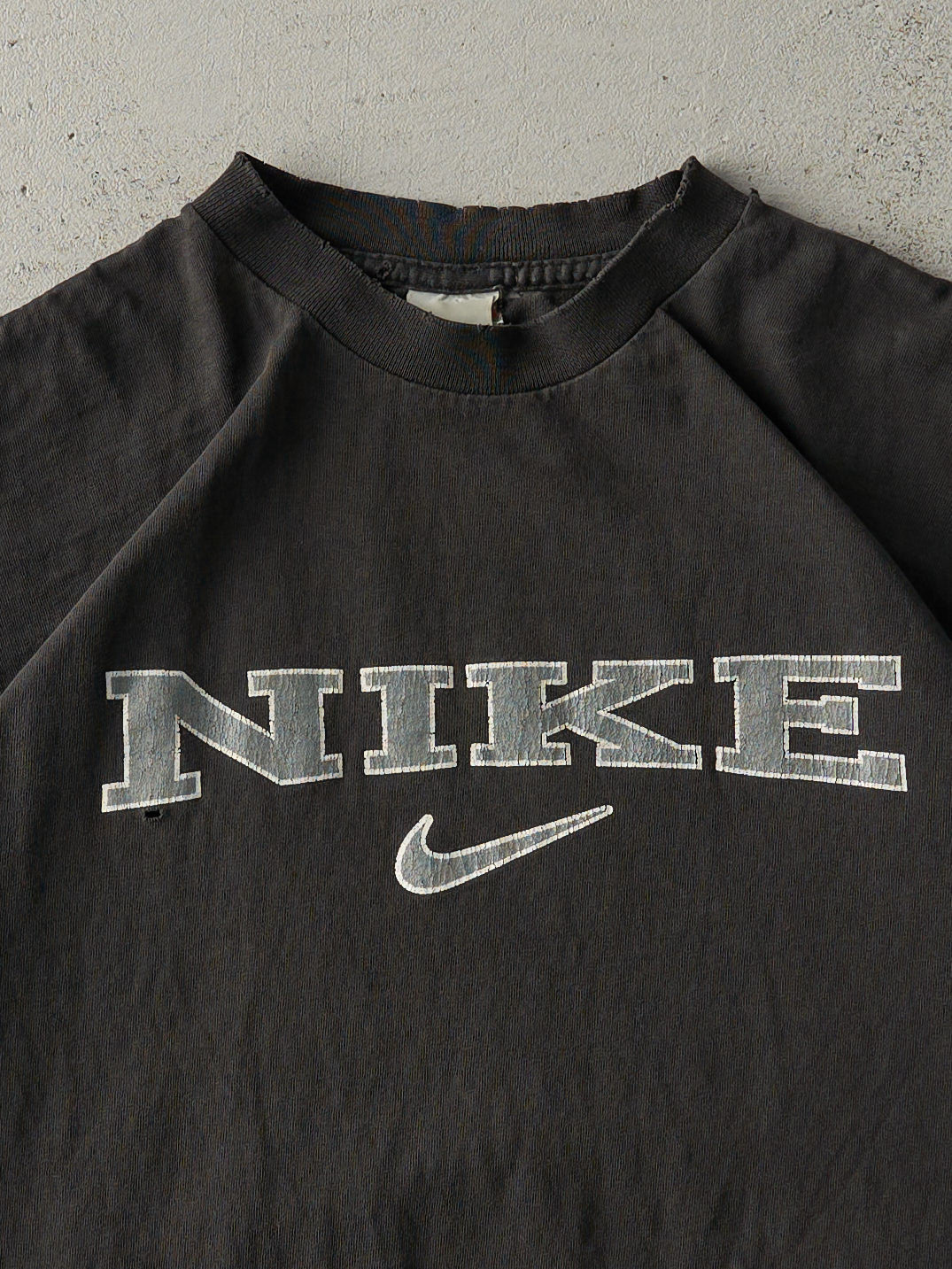Vintage 90s Faded Black Nike Tee (S/M)