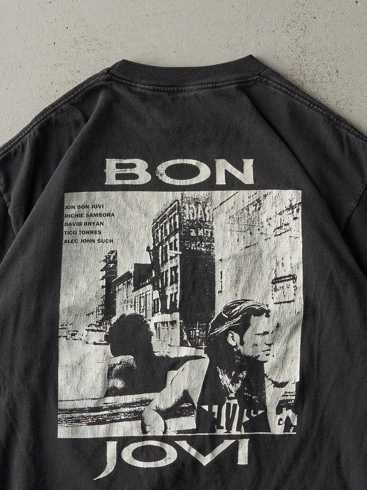 Vintage 92' Black Bon Jovi Keep The Faith Tee (M/L)